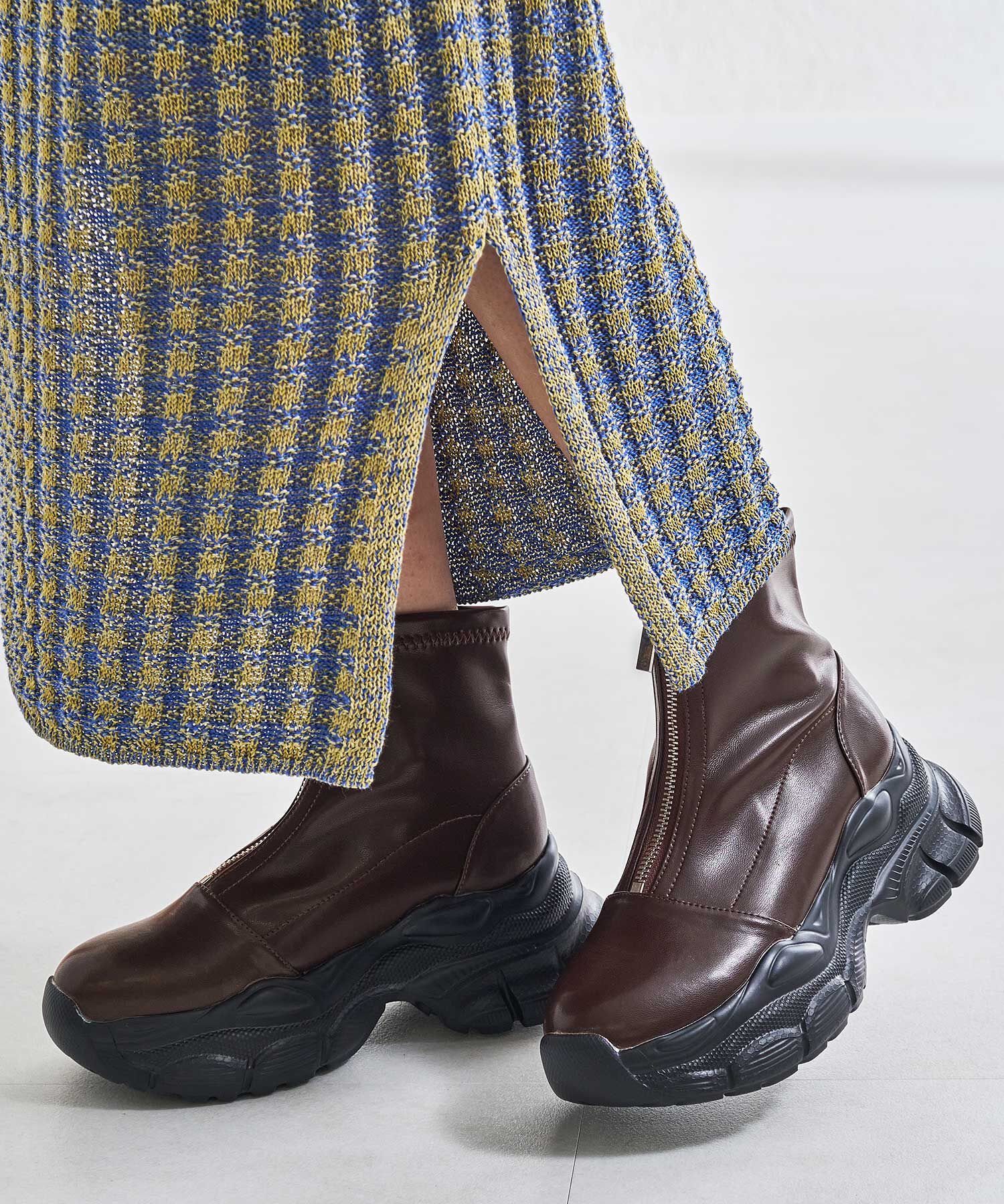 ORiental TRaffic「フロントジップスニーカーソールブーツ/41437」|ショートブーツ|