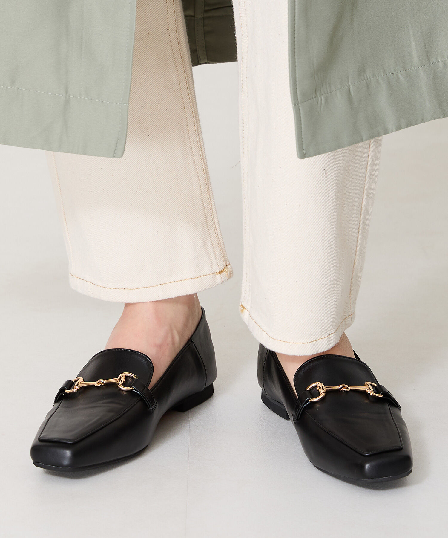 WA Oriental TRaffic「【WEB限定/累計2万足突破】ビット モチーフ バブーシュ ローファー /R-4010 通勤靴 」|パンプス|