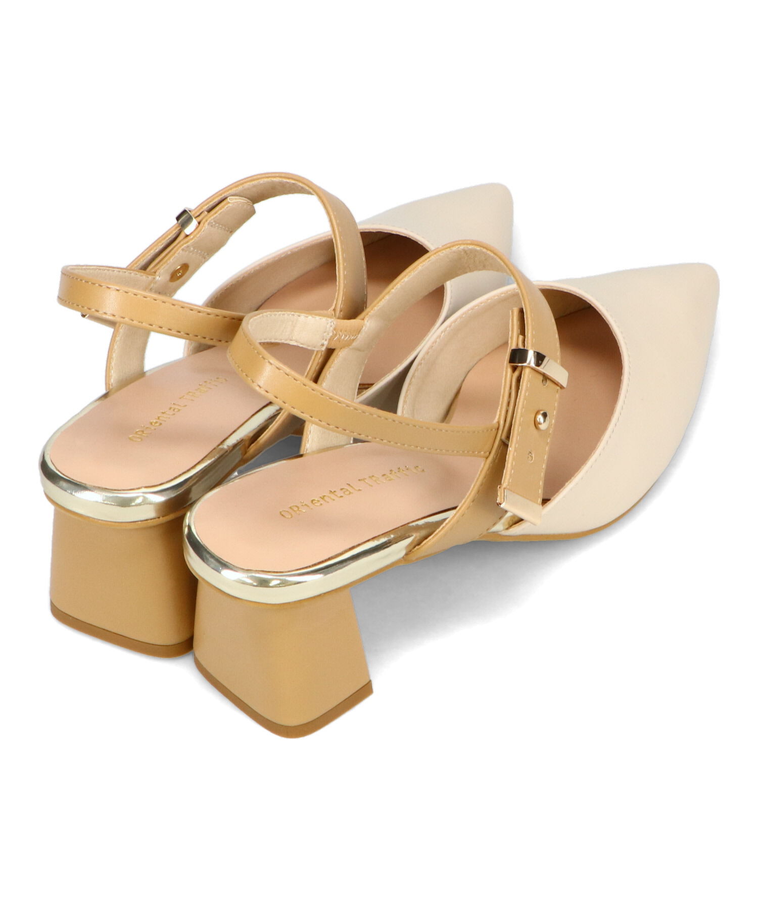 ORiental TRaffic「ポインテッドトゥボタンベルトパンプス/51118 パンプス トレンド 人気 売れてる」|パンプス|