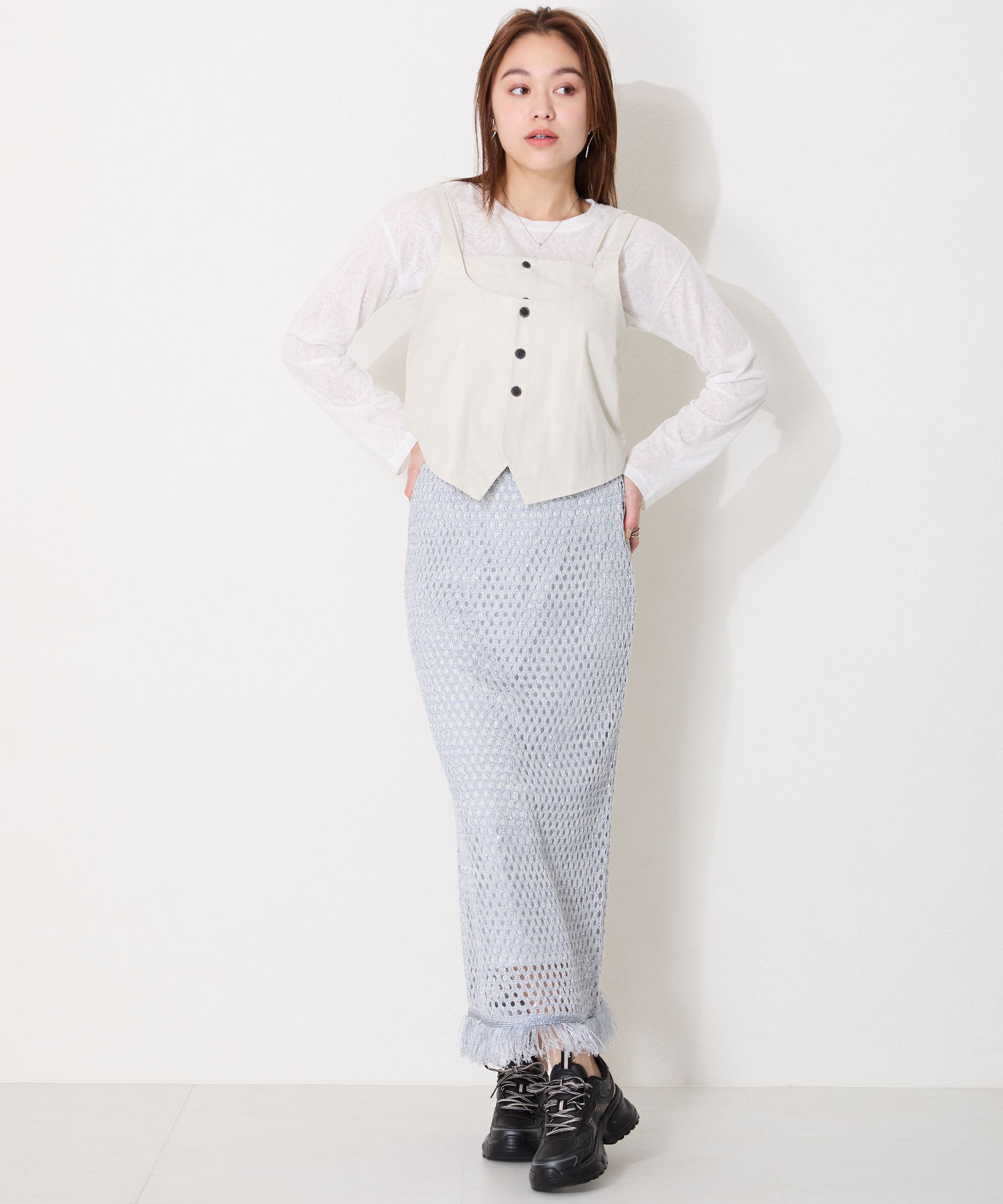 ORiental TRaffic「配色パーツダッドスニーカー/OT3754」|スニーカー|