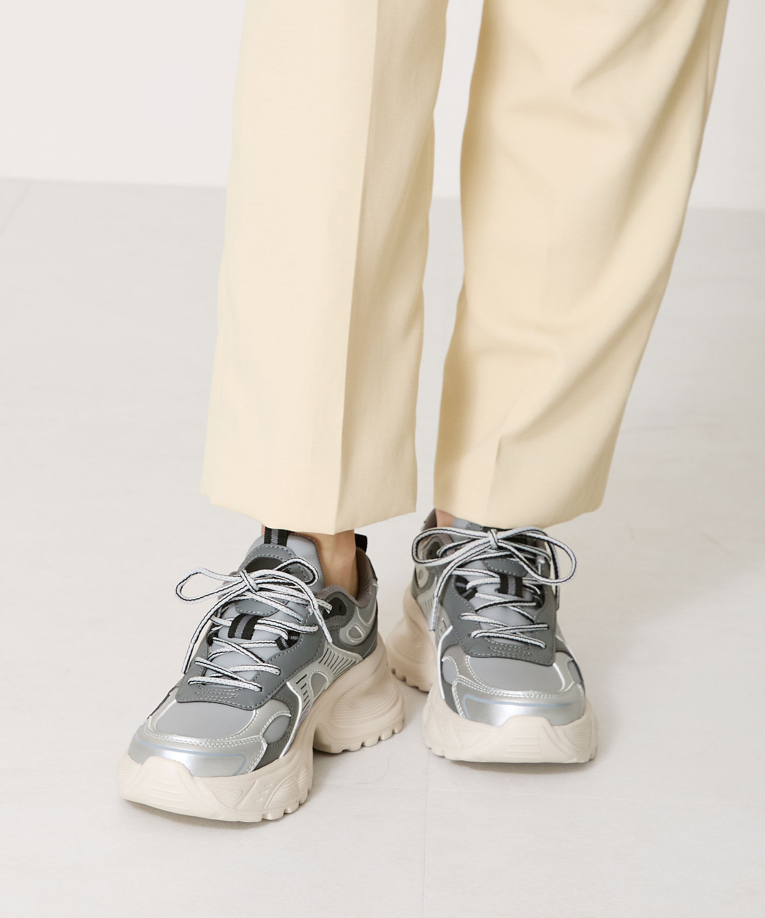 ORiental TRaffic「配色パーツダッドスニーカー/OT3754」|スニーカー|