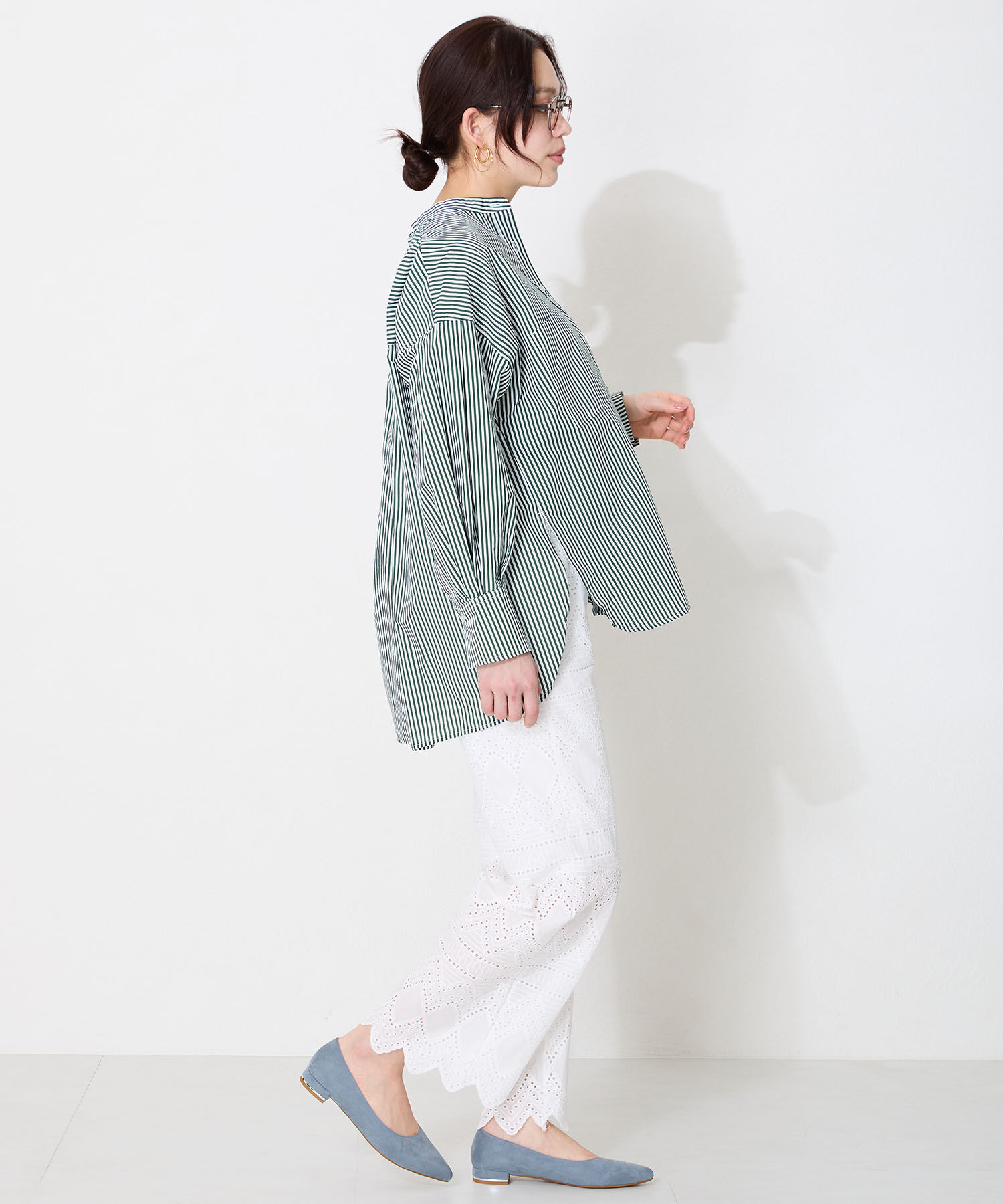 ORiental TRaffic「【跳べるパンプス/シリーズ累計１５０万足突破】メタリックライン フラット /R-3218 パンプス クッション」|パンプス|