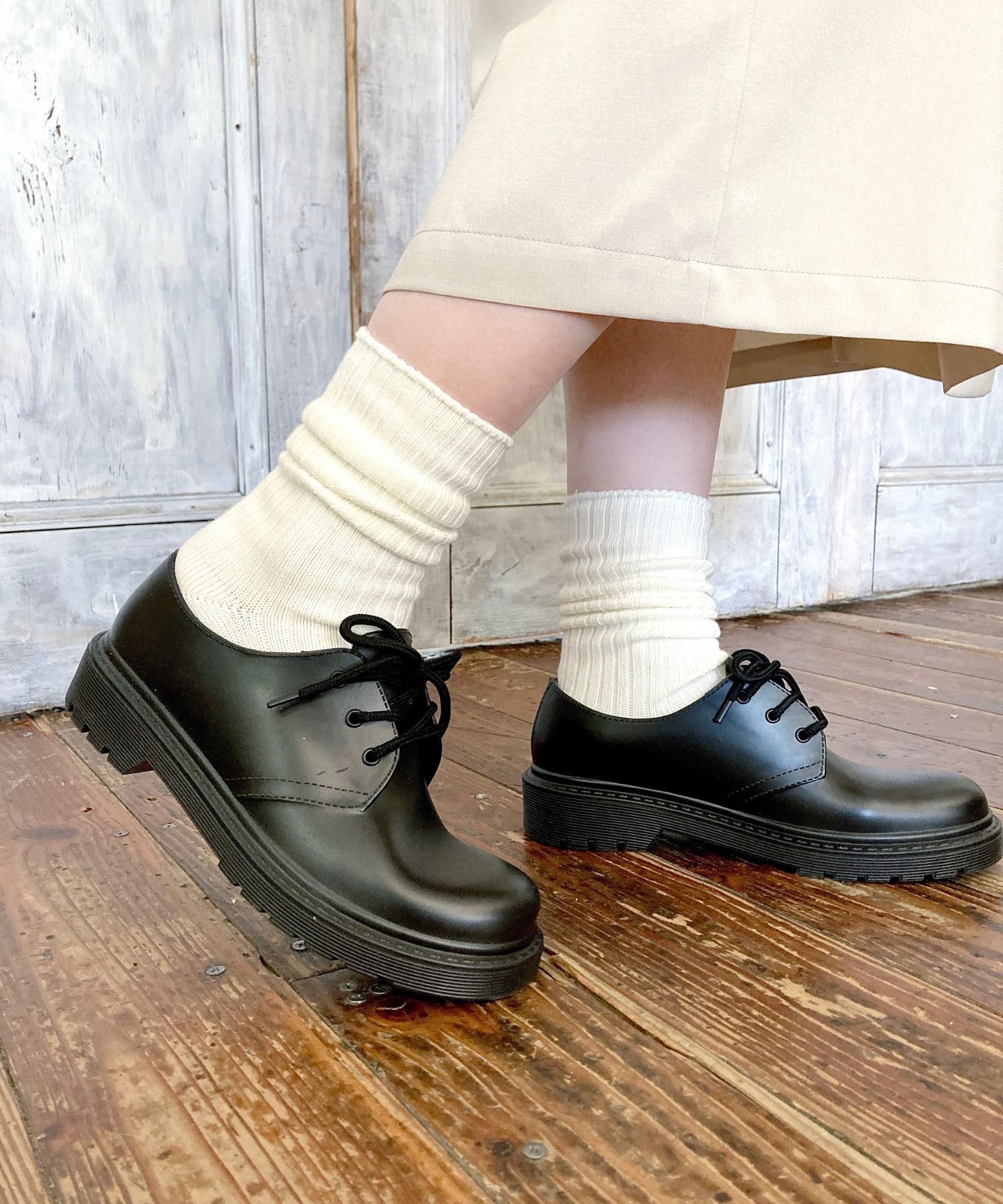 ORiental TRaffic「【防水】 タンクソール レースアップ レインシューズ /R-1022 通勤靴 晴雨兼用」|パンプス|