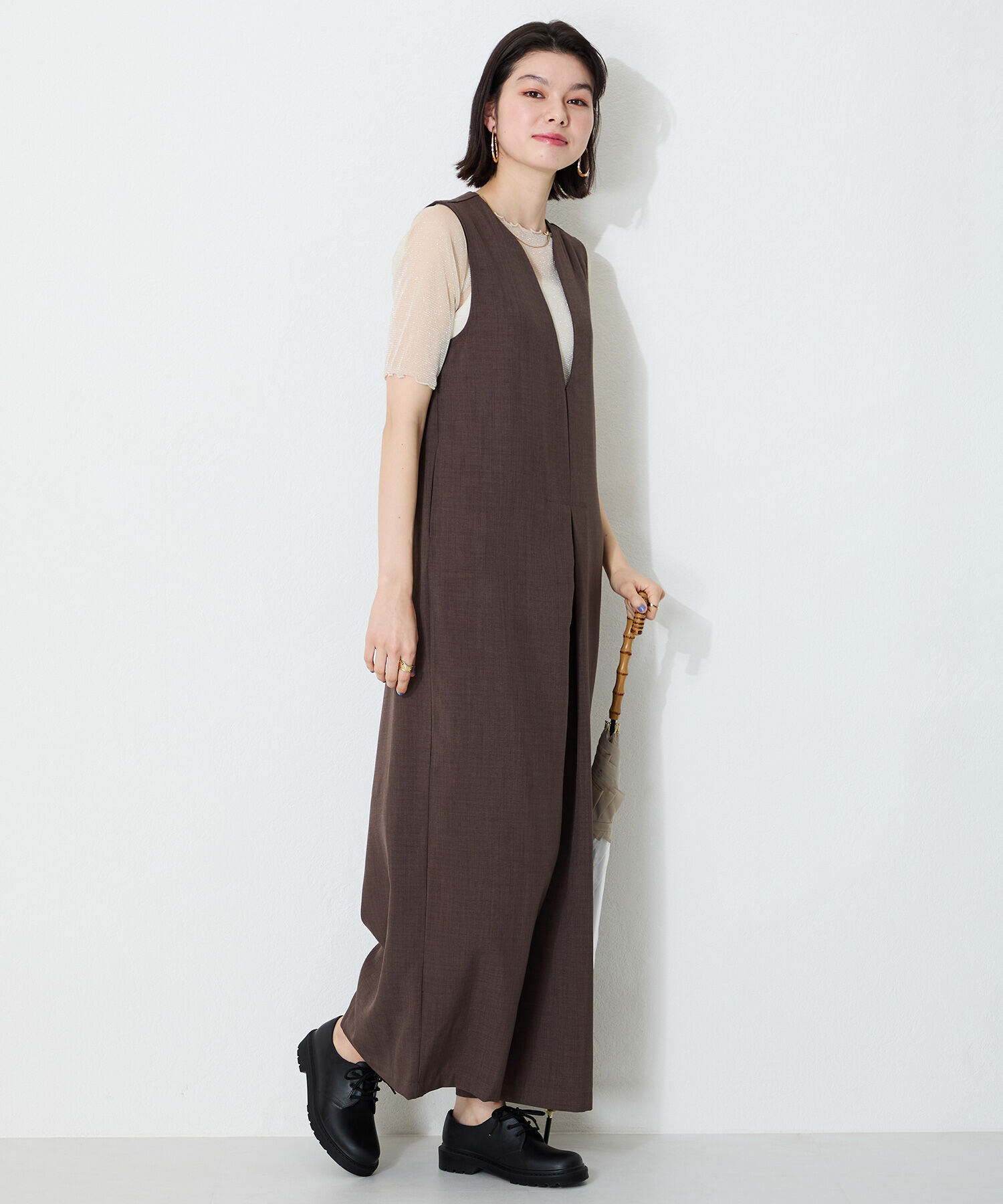 ORiental TRaffic「【防水】 タンクソール レースアップ レインシューズ /R-1022 通勤靴 晴雨兼用」|パンプス|