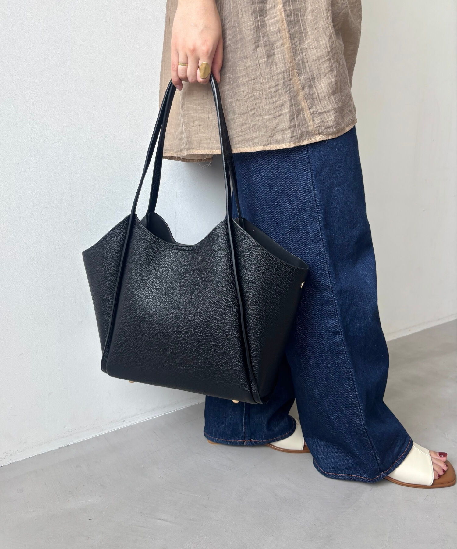 ORiental TRaffic「 インバッグ付き トートバッグ /BA-256 オフィス 大容量」|ショルダー・メッセンジャー|