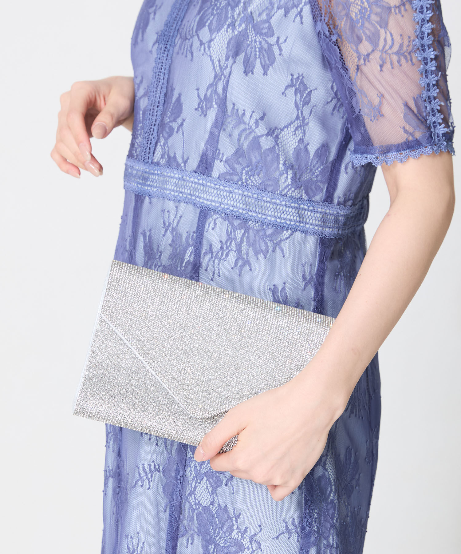 ORiental TRaffic「ラインストーンエンベロープクラッチバッグ/MOB021」|ハンドバッグ|