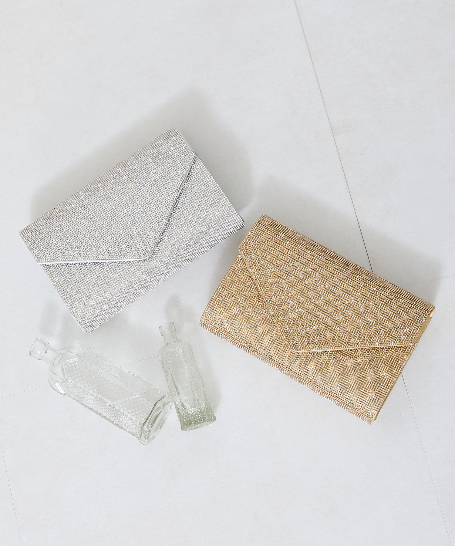 ORiental TRaffic「ラインストーンエンベロープクラッチバッグ/MOB021」|ハンドバッグ|