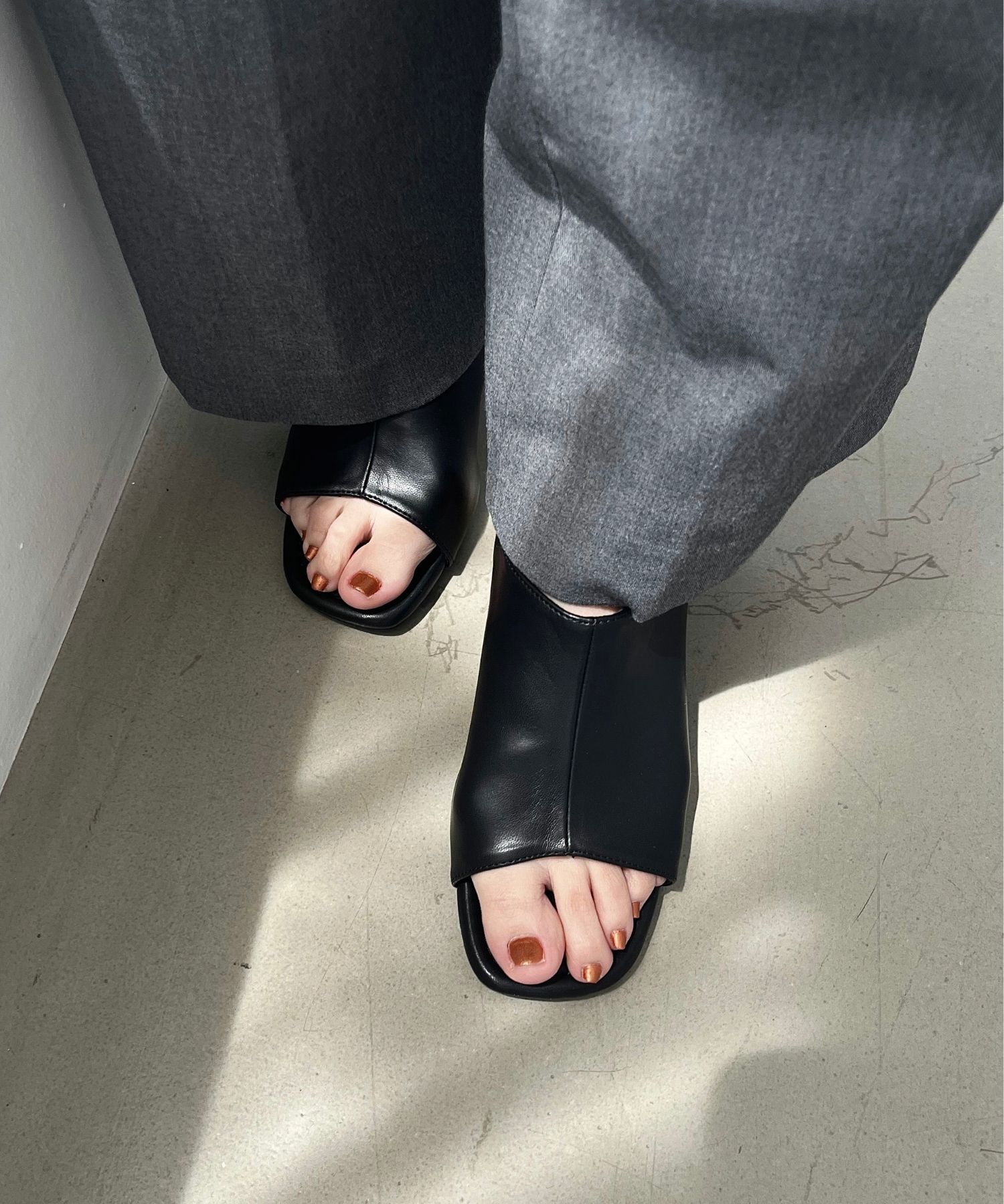 ORiental TRaffic「甲深ソフトレザーサンダル/51205 サンダル トレンド 人気 売れてる クッション」|サンダル|