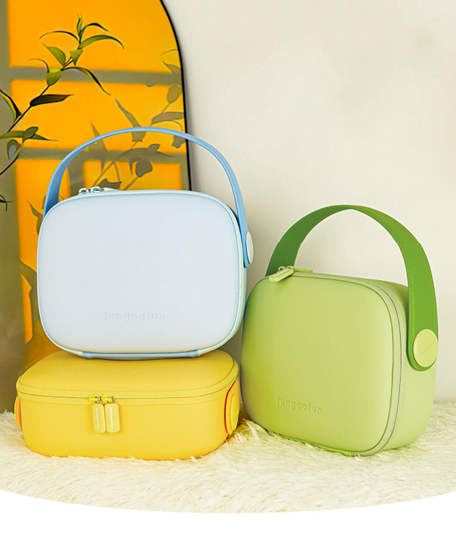 fungoofun「【WEB限定】EVAミラー付きポーチ/G-0024 ポーチ 人気 売れてる トレンド」|ハンドバッグ|GREEN