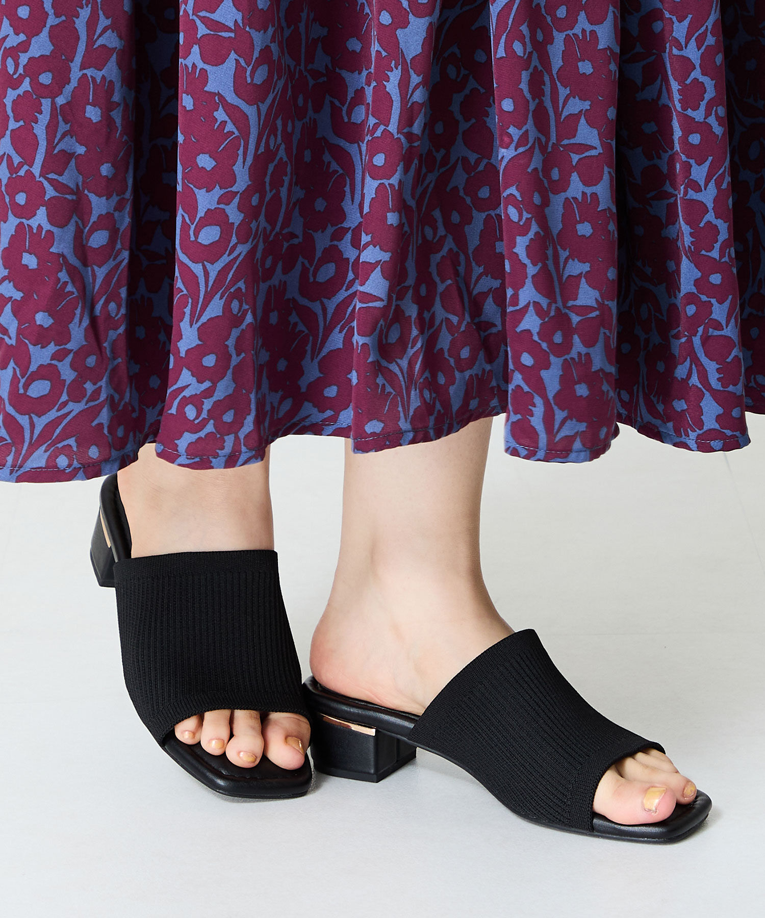 WA Oriental TRaffic「ニットミュールサンダル/52207 ミュール ニット トレンド サンダル 柔らかい 人気」|サンダル|