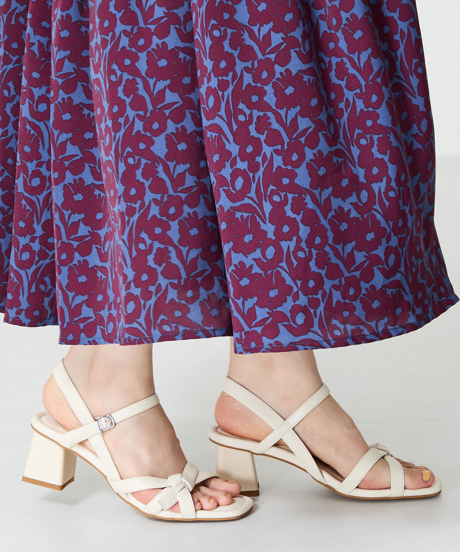 ORiental TRaffic「リボンストラップヒールサンダル/51217 サンダル 人気 売れてる トレンド」|サンダル|