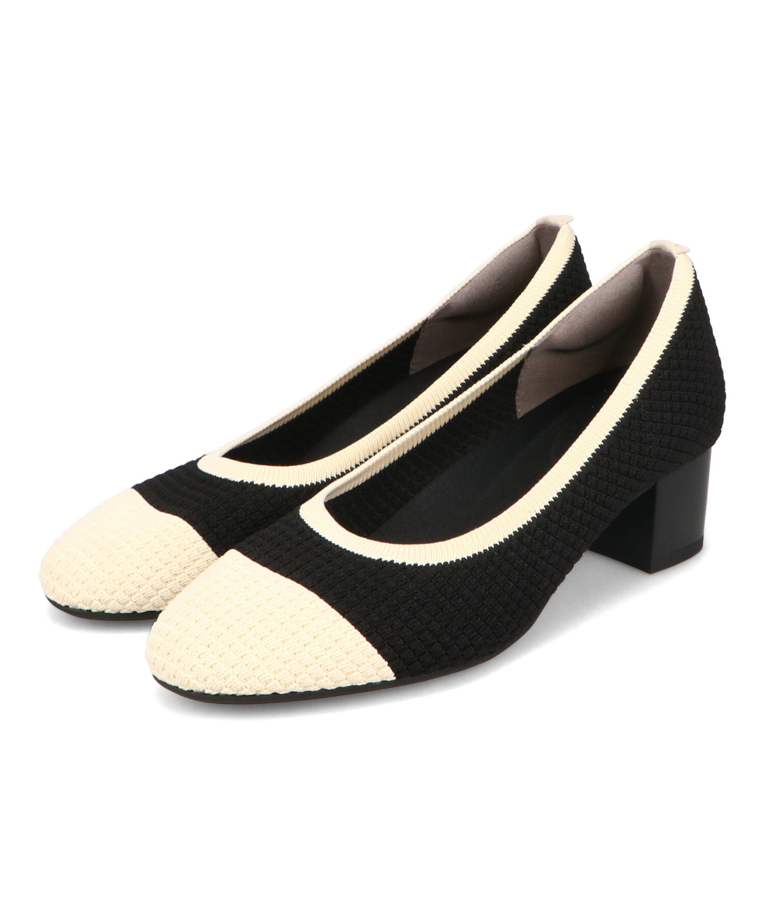 ORiental TRaffic「【跳べるパンプス/シリーズ累計１５０万足突破】ラウンドトゥ ニット ヒール/R-3219 パンプス」|パンプス|