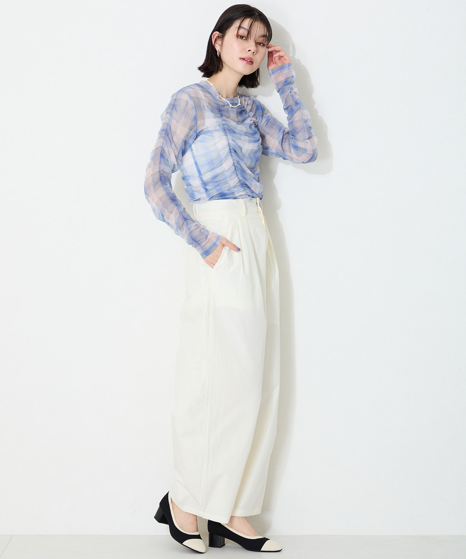 ORiental TRaffic「【跳べるパンプス/シリーズ累計１５０万足突破】ラウンドトゥ ニット ヒール/R-3219 パンプス」|パンプス|