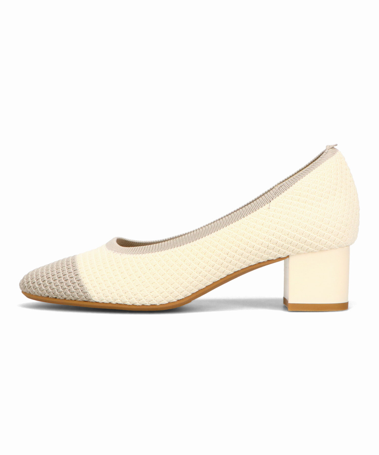 ORiental TRaffic「【跳べるパンプス/シリーズ累計１５０万足突破】ラウンドトゥ ニット ヒール/R-3219 パンプス」|パンプス|