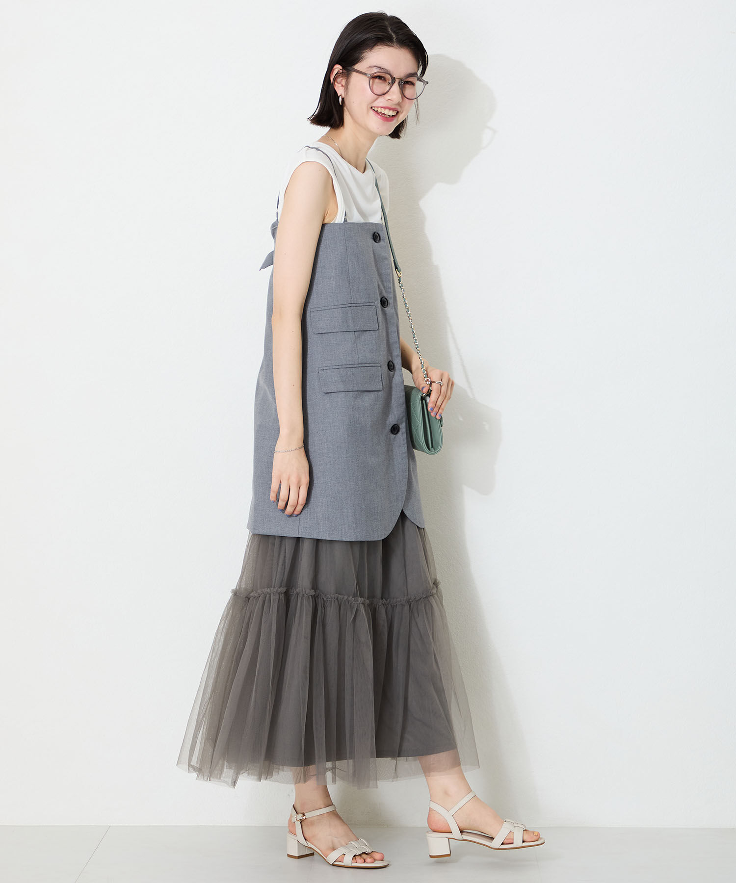 WA Oriental TRaffic「編み込みヒールサンダル/52203 サンダル 人気 トレンド 華奢 ヒール5.2cm」|サンダル|