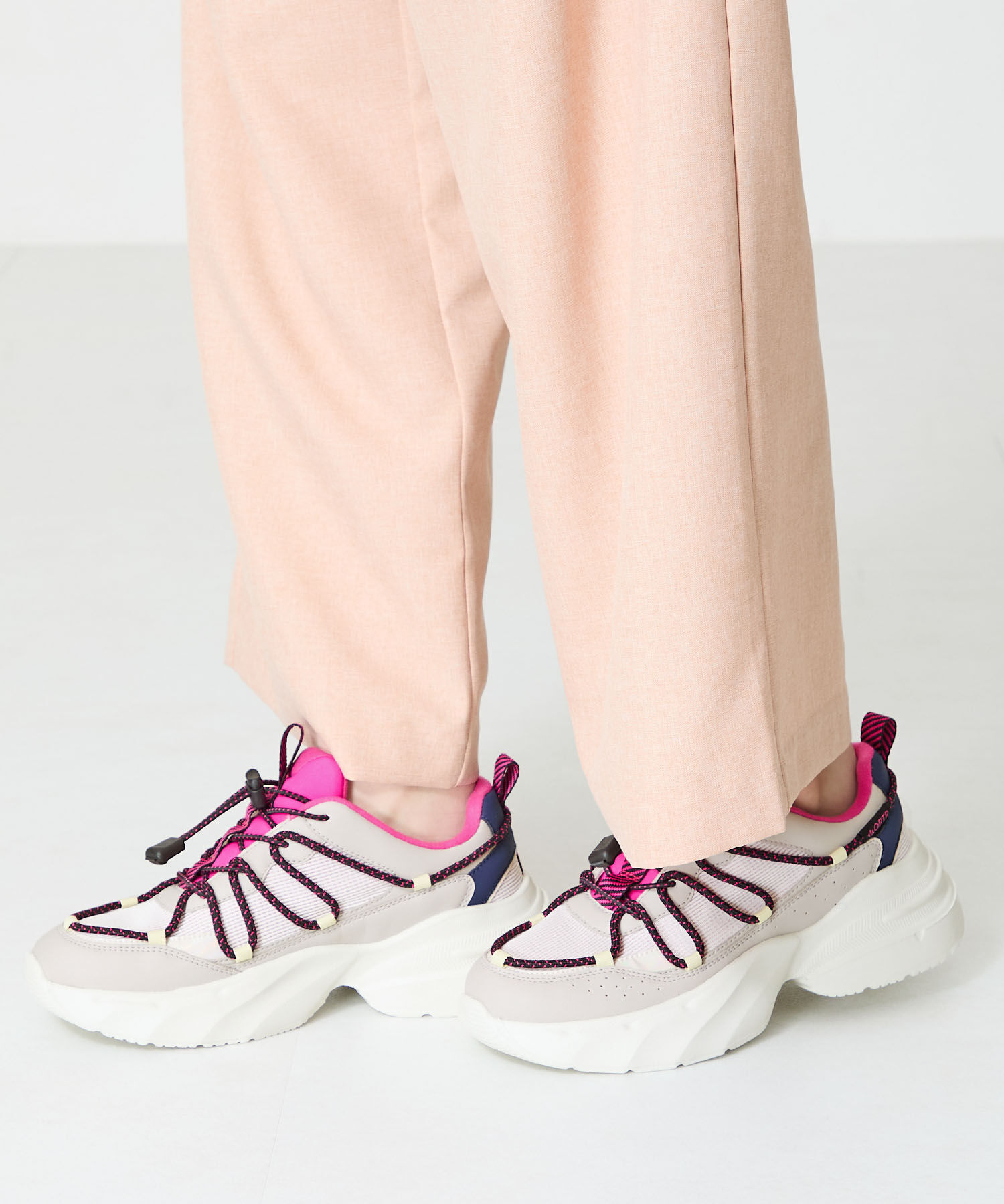 ORiental TRaffic「ドローコードデザイン配色スニーカー/OT3767」|スニーカー|