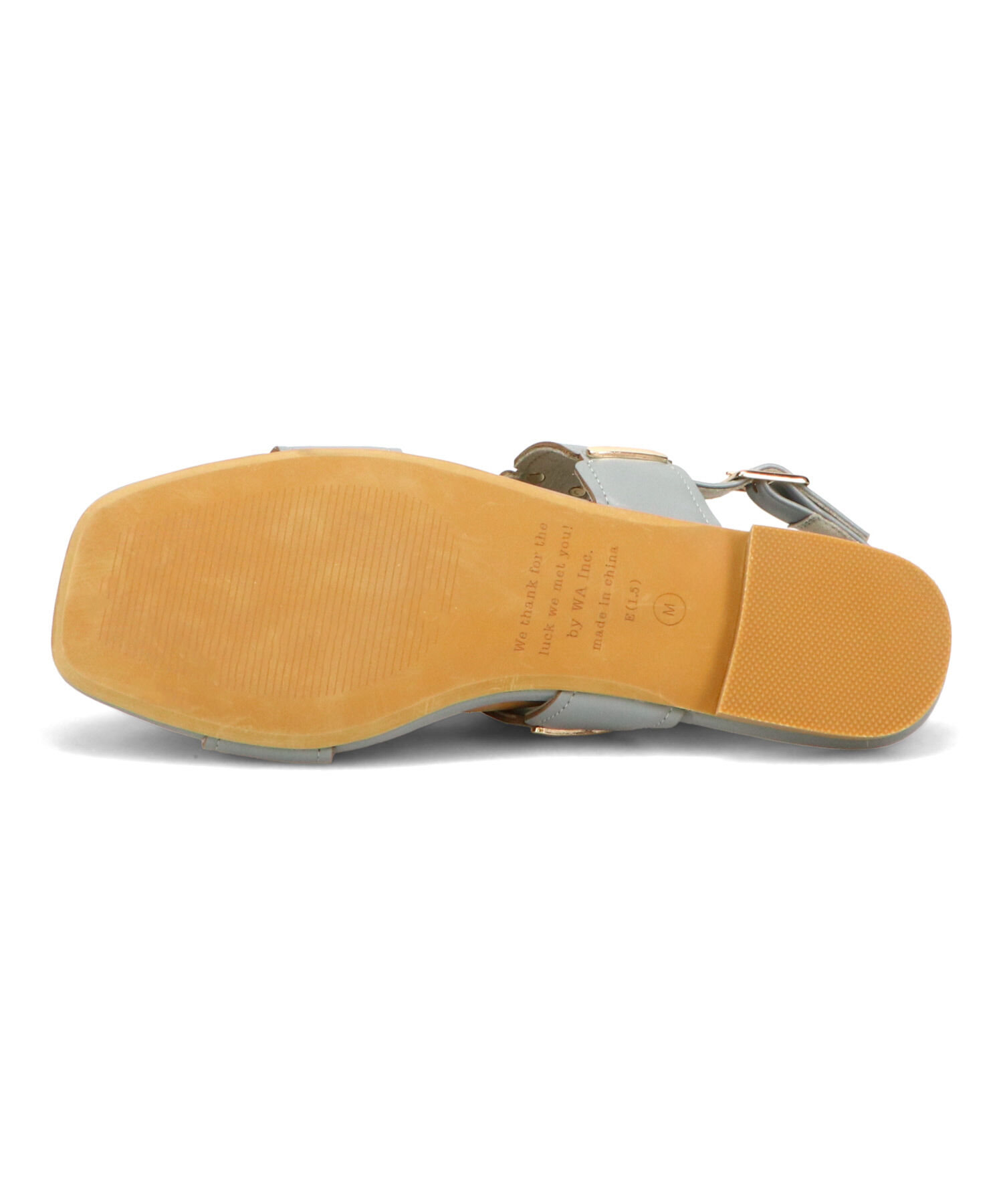 WA Oriental TRaffic「ゴールドモチーフフラットサンダル/52211 サンダル フラット スクエアトゥ クッション」|サンダル|