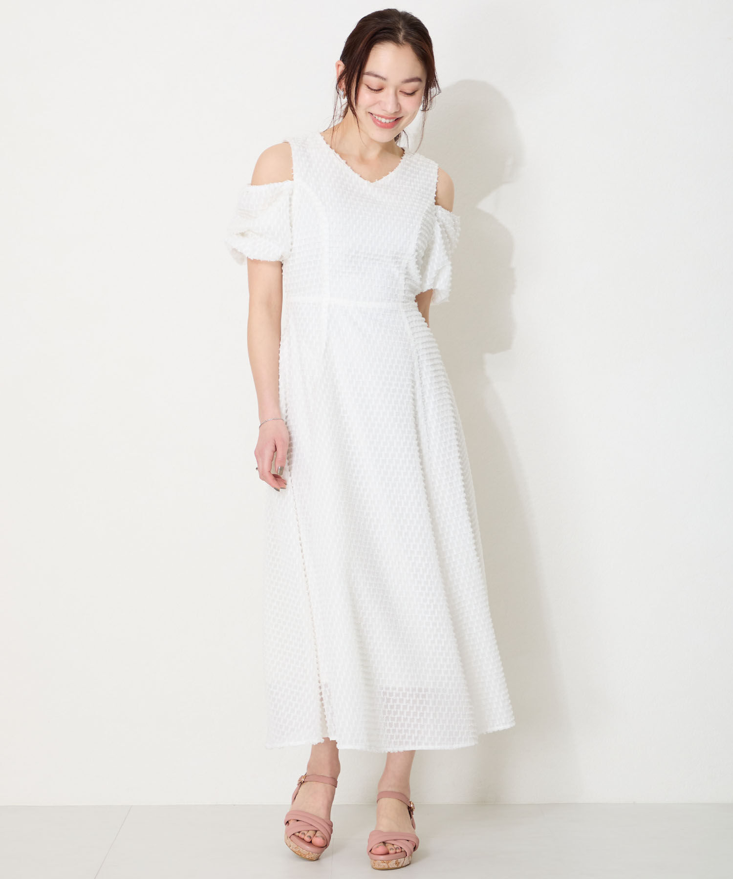 WA Oriental TRaffic「パデットクロスコルクウエッジサンダル/52212 サンダル　人気 トレンド」|サンダル|