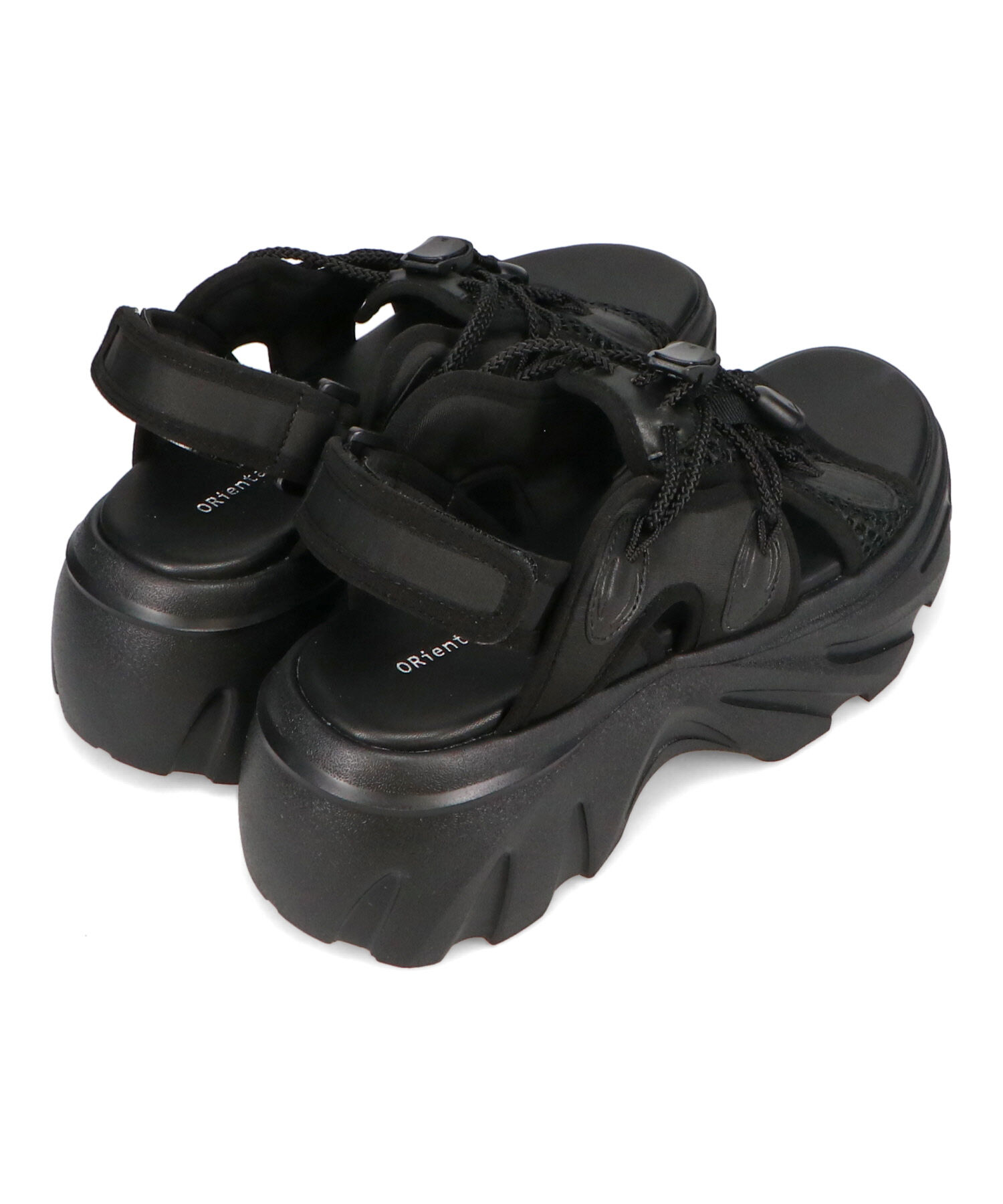 ORiental TRaffic「ドローコード&times;メッシュ厚底サンダル/51210 サンダル 厚底　メッシュ トレンド」|サンダル|