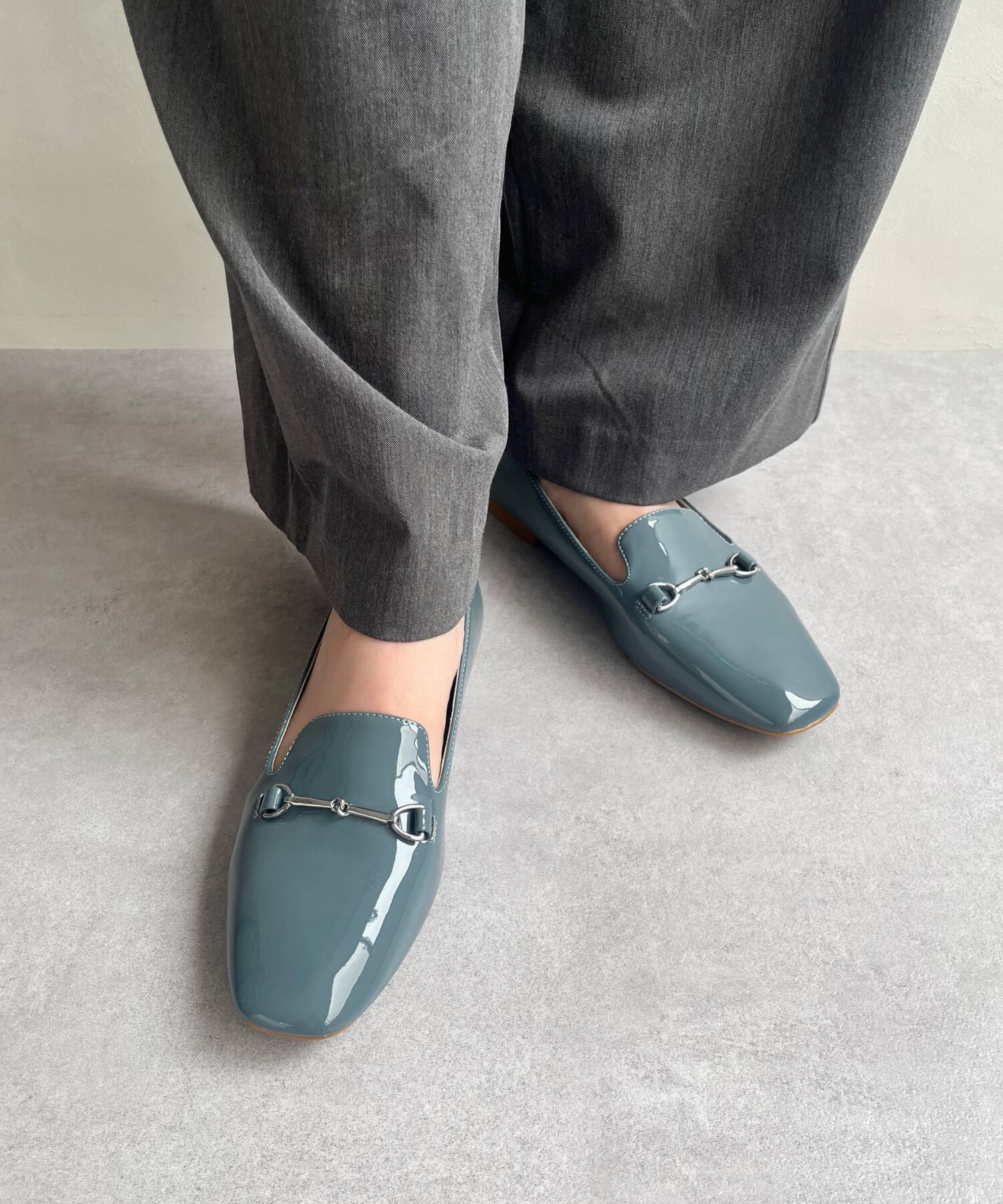 ORiental TRaffic「【WEB限定】 晴雨兼用 ビット ローファー /55106 レイン フラット 柔らかい」|パンプス|BLUE