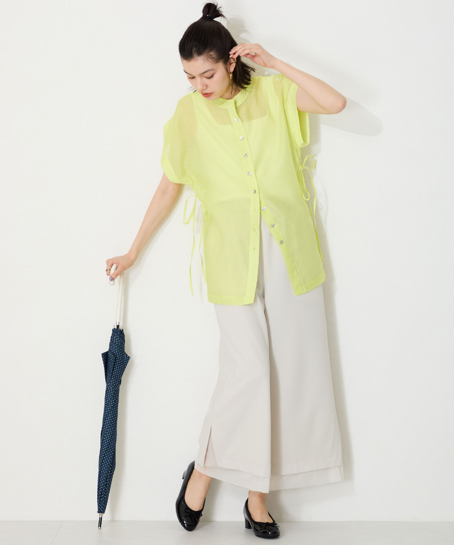 ORiental TRaffic「【防水】 ラウンドトゥ ヒール レインパンプス /R-1023 晴雨兼用 パンプス バレエシューズ クッション」|パンプス|