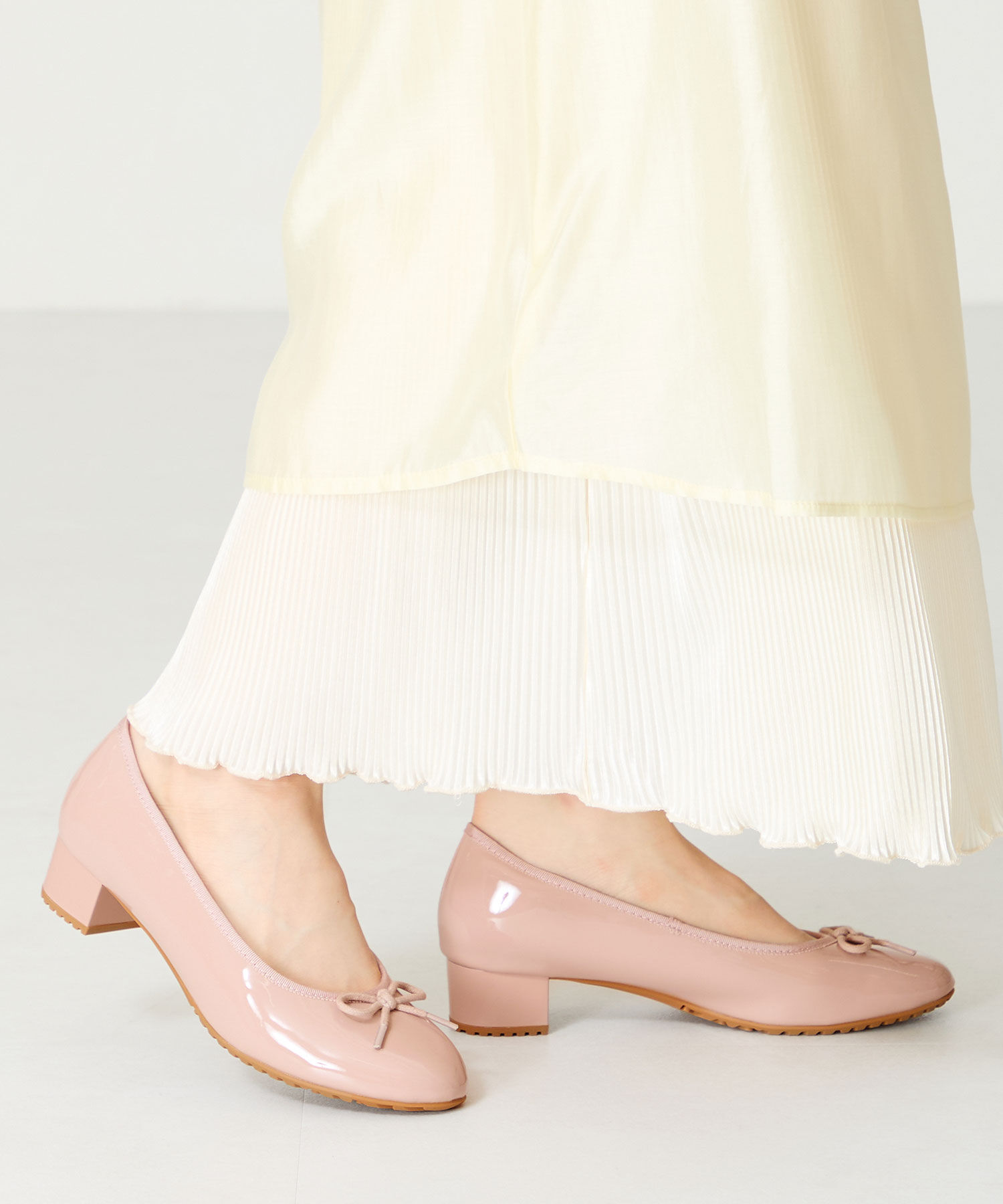 ORiental TRaffic「【防水】 ラウンドトゥ ヒール レインパンプス /R-1023 晴雨兼用 パンプス バレエシューズ クッション」|パンプス|