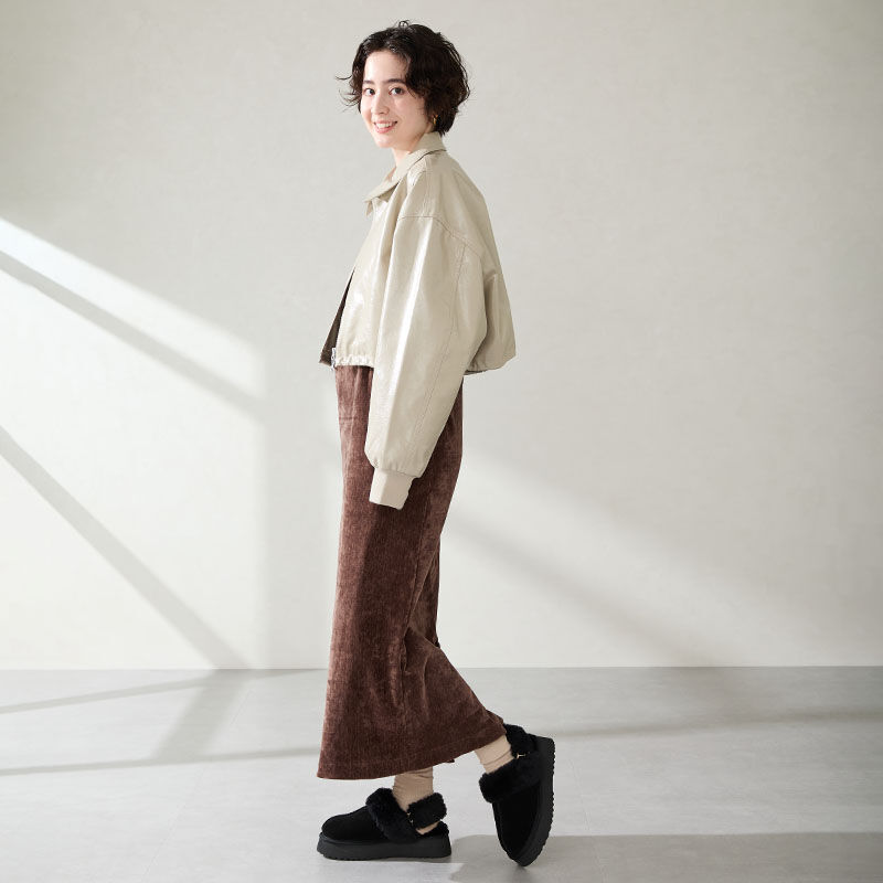 ORiental TRaffic「【 厚底 】 ムートン 2way サンダル /51320 防寒」|サンダル|