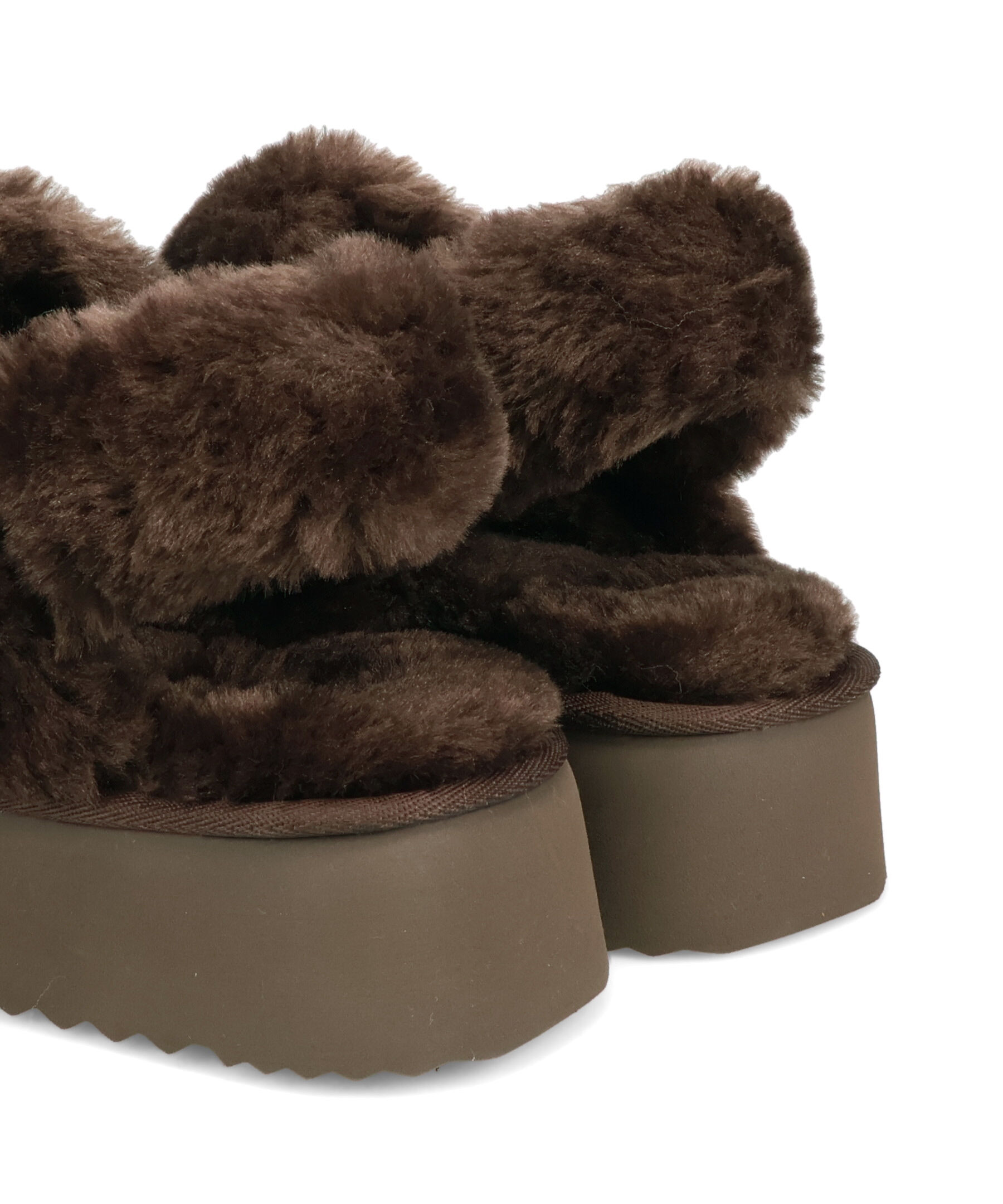 ORiental TRaffic「【 厚底 】 ムートン 2way サンダル /51320 防寒」|サンダル|