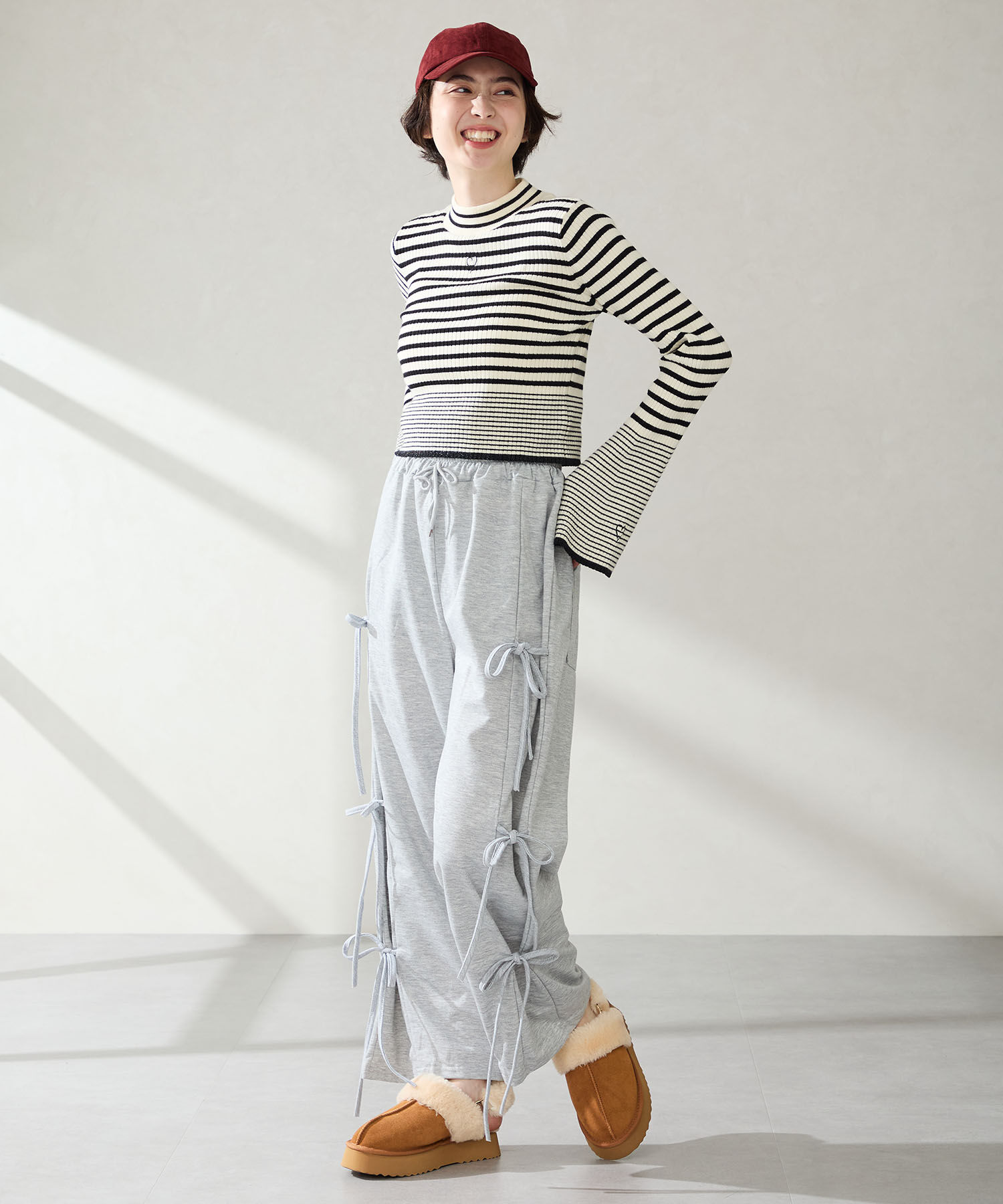 ORiental TRaffic「【 厚底 】 ムートン 2way サンダル /51320 防寒」|サンダル|