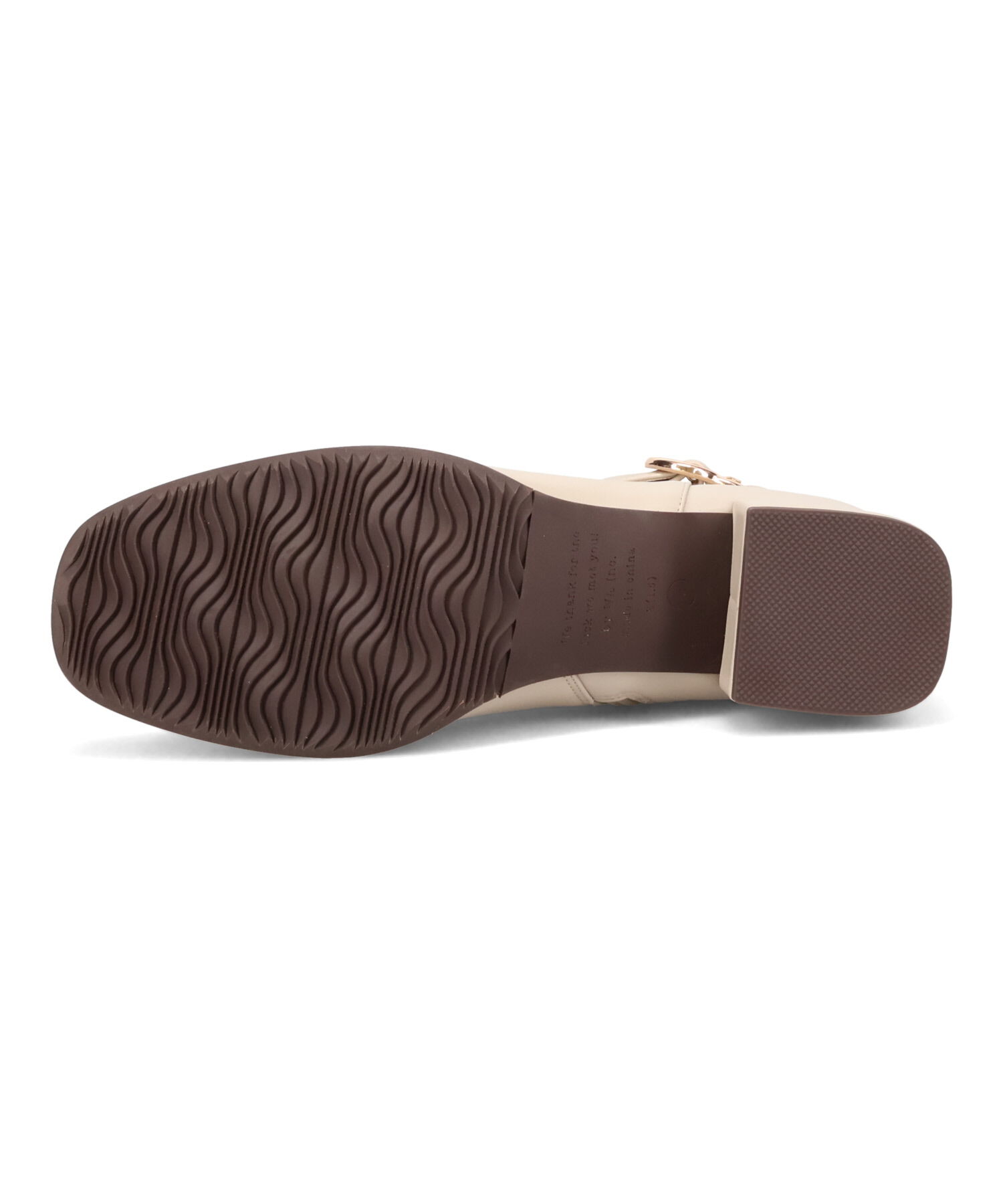 WA Oriental TRaffic「サークルバックル ショートブーツ /52401 ヒール4.5ｃｍ 太ヒール」|ショートブーツ|