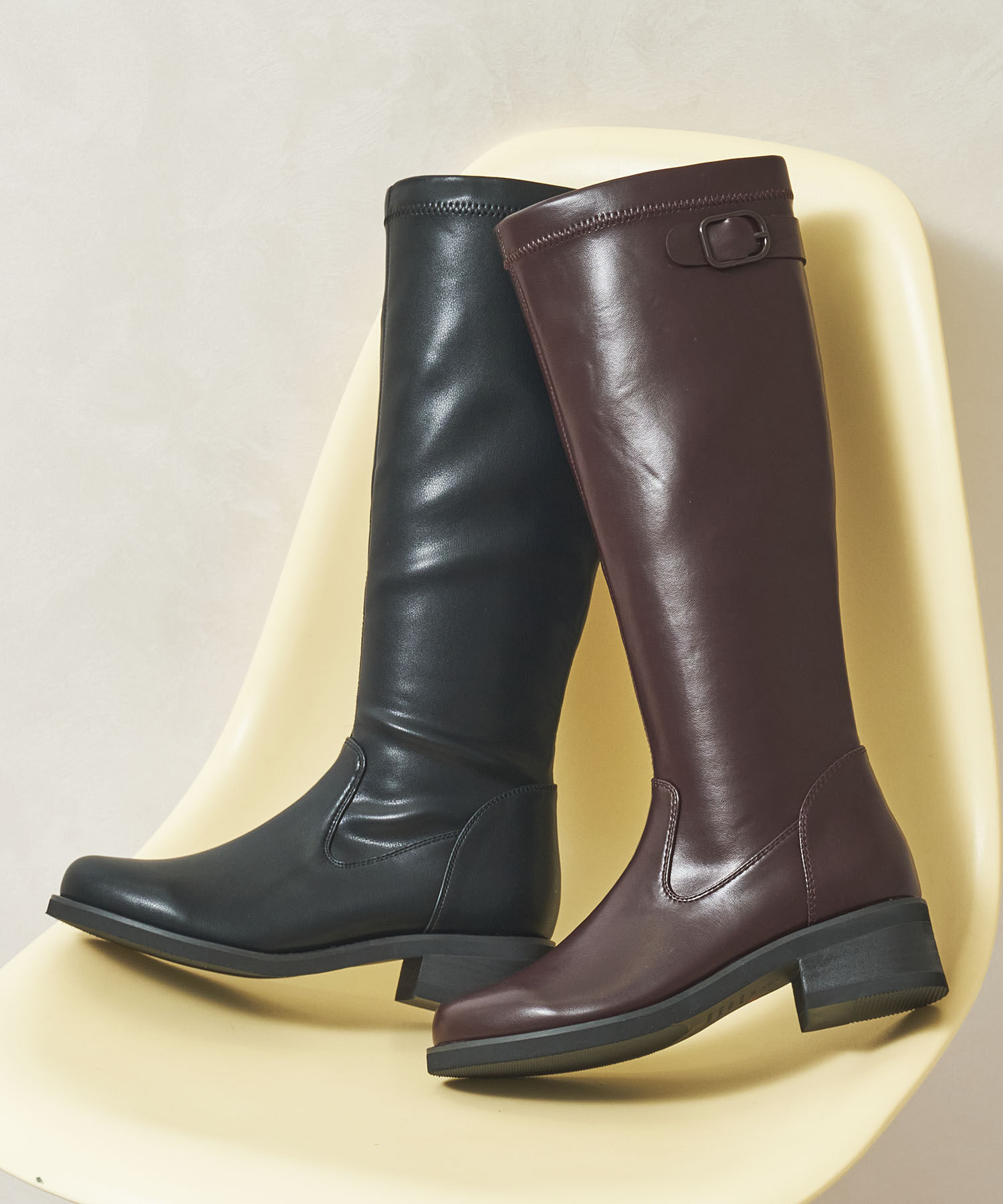 ORiental TRaffic「ピタ心地 ストレッチ ロングブーツ /51502」|ロングブーツ|