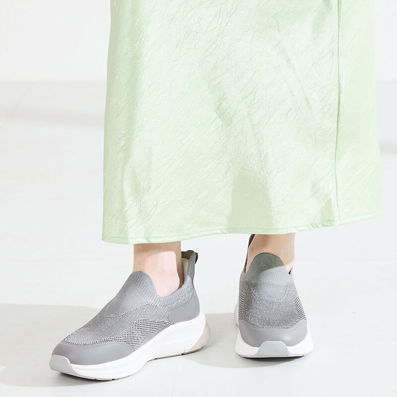 ORiental TRaffic「●2026春夏新作●【 瞬間フィット 】 ニット 防水 スニーカー /OT3799」|スニーカー|GREY