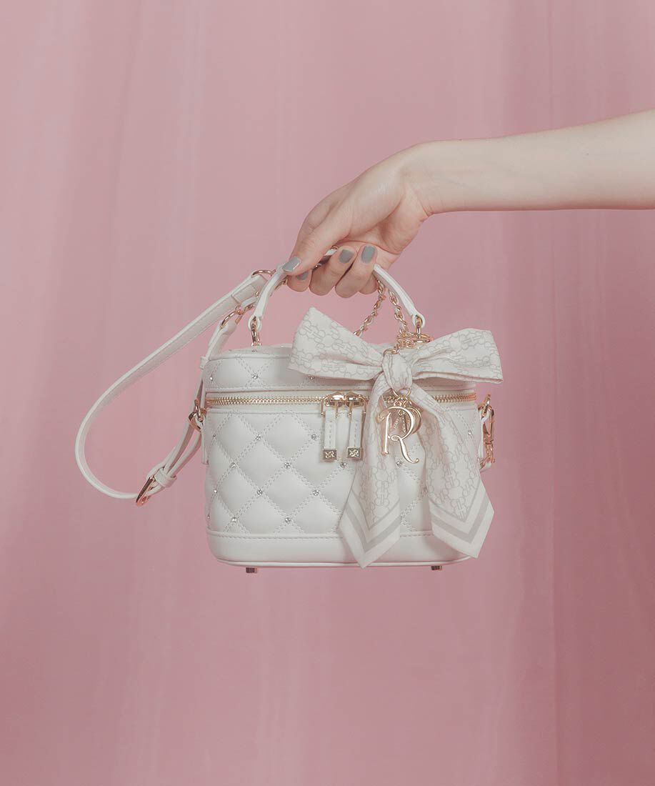  「2WAYリボンチャームキルティングバニティバッグ」|ショルダー・メッセンジャー|