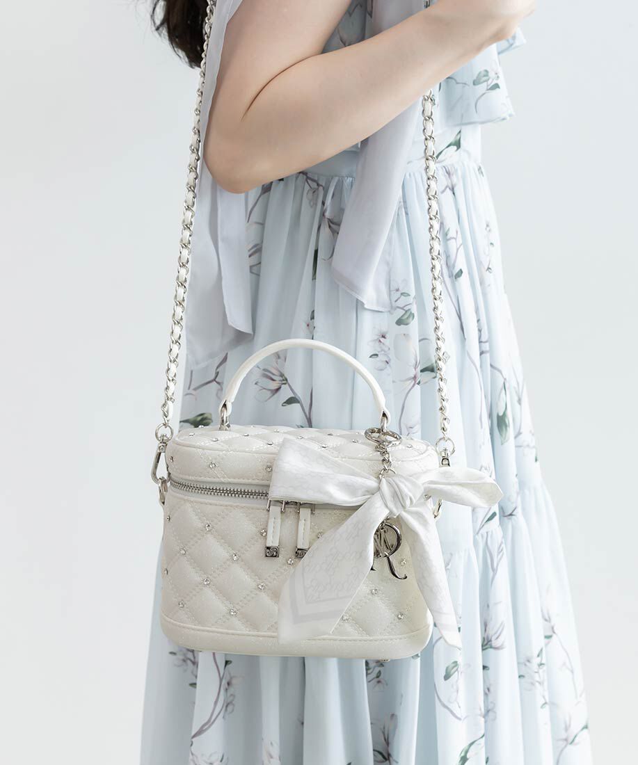  「2WAYリボンチャームキルティングバニティバッグ」|ショルダー・メッセンジャー|