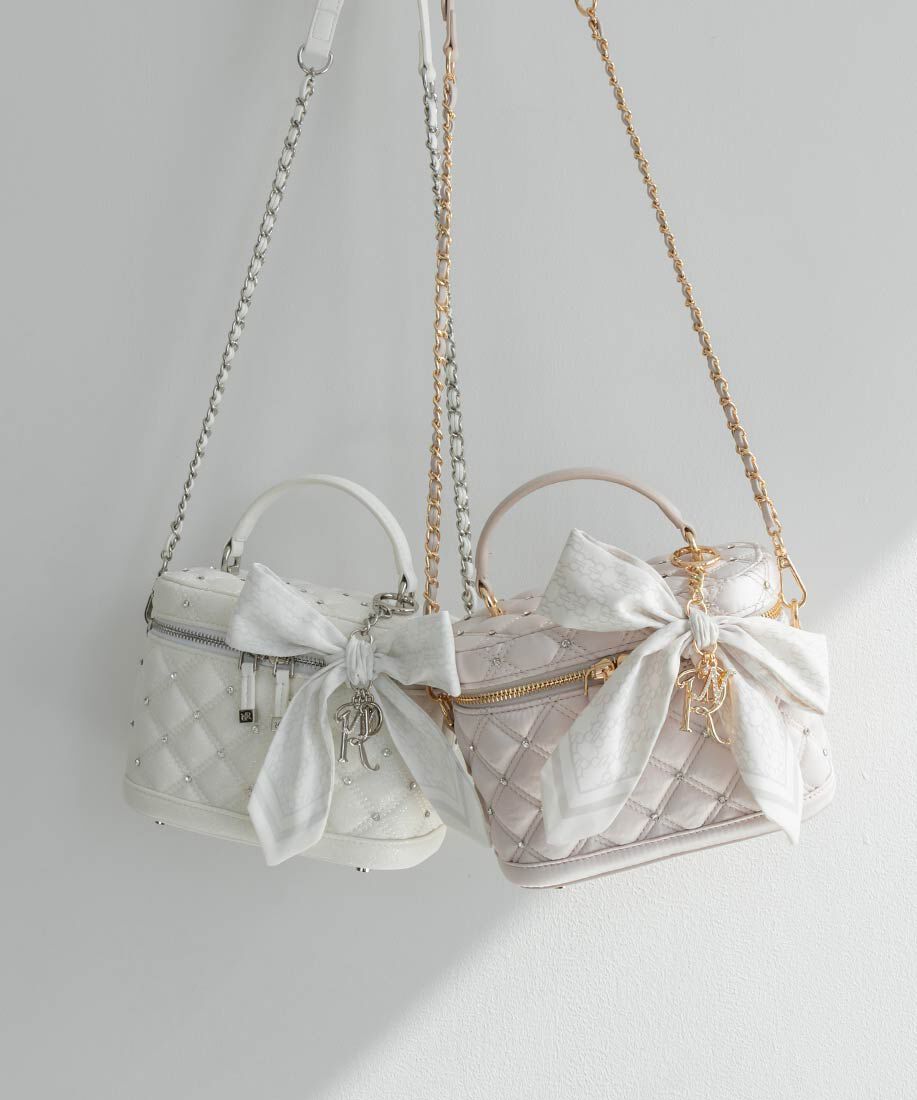  「2WAYリボンチャームキルティングバニティバッグ」|ショルダー・メッセンジャー|