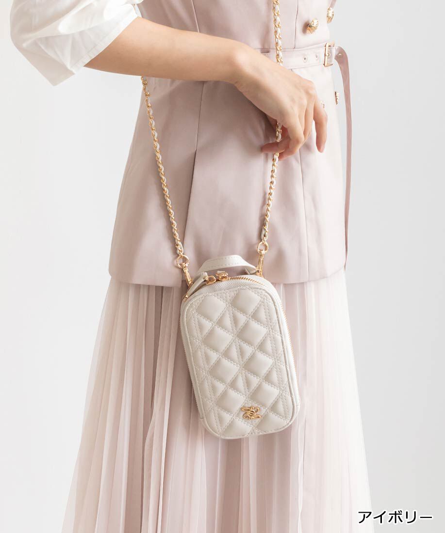  「2WAYキルティングマルチショルダーバッグ」|ショルダー・メッセンジャー|アイボリー
