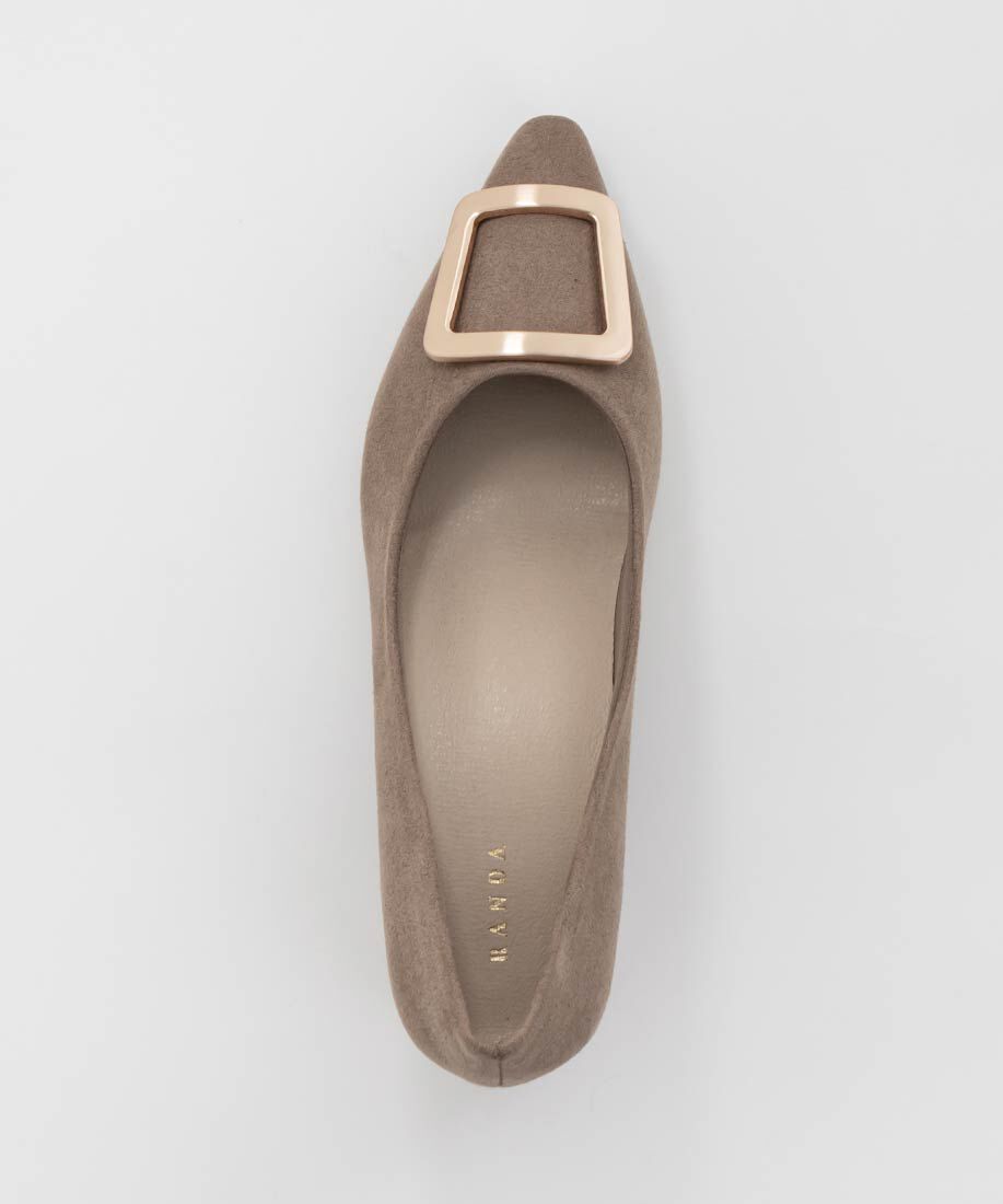  「スクエアゴールドパーツパンプス」|パンプス|