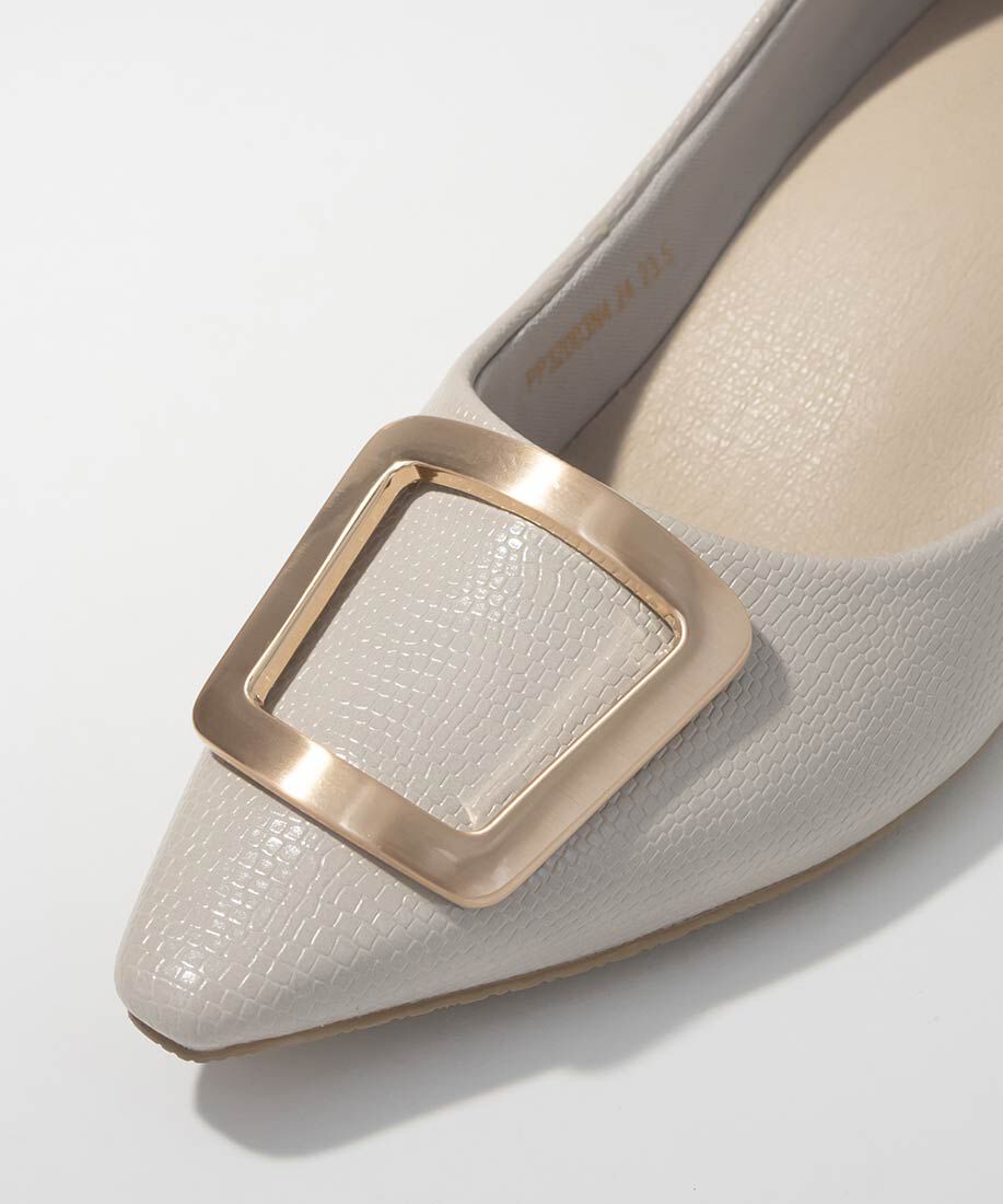  「スクエアゴールドパーツパンプス」|パンプス|