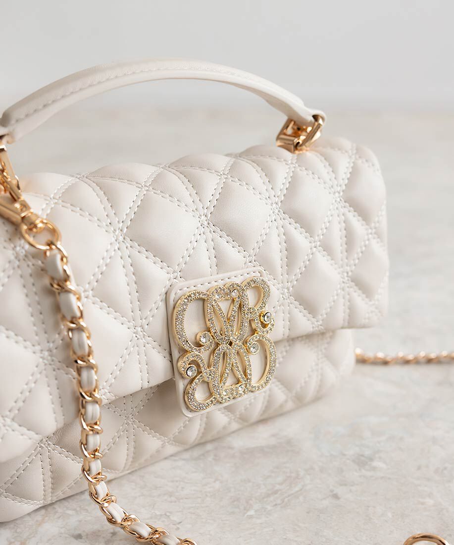  「2WAY モノグラムビジューキルティングバック」|ショルダー・メッセンジャー|