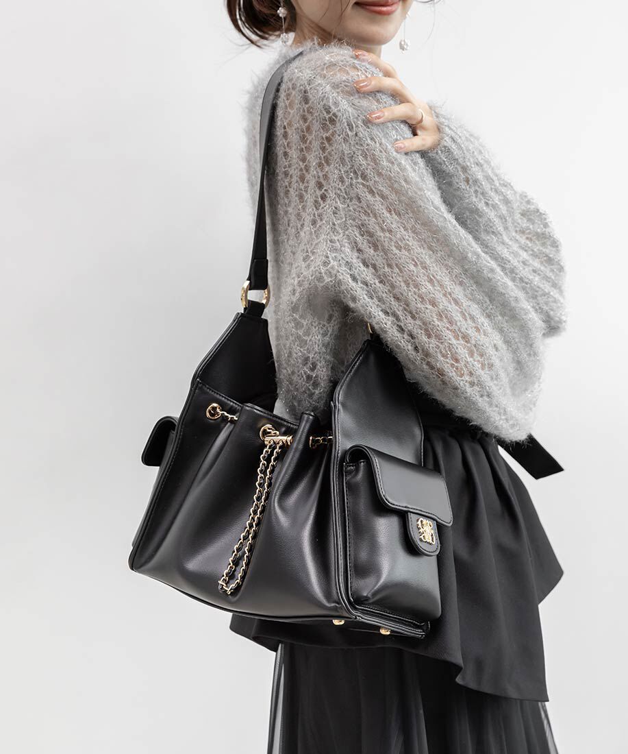  「巾着デザインショルダーバッグ」|ショルダー・メッセンジャー|