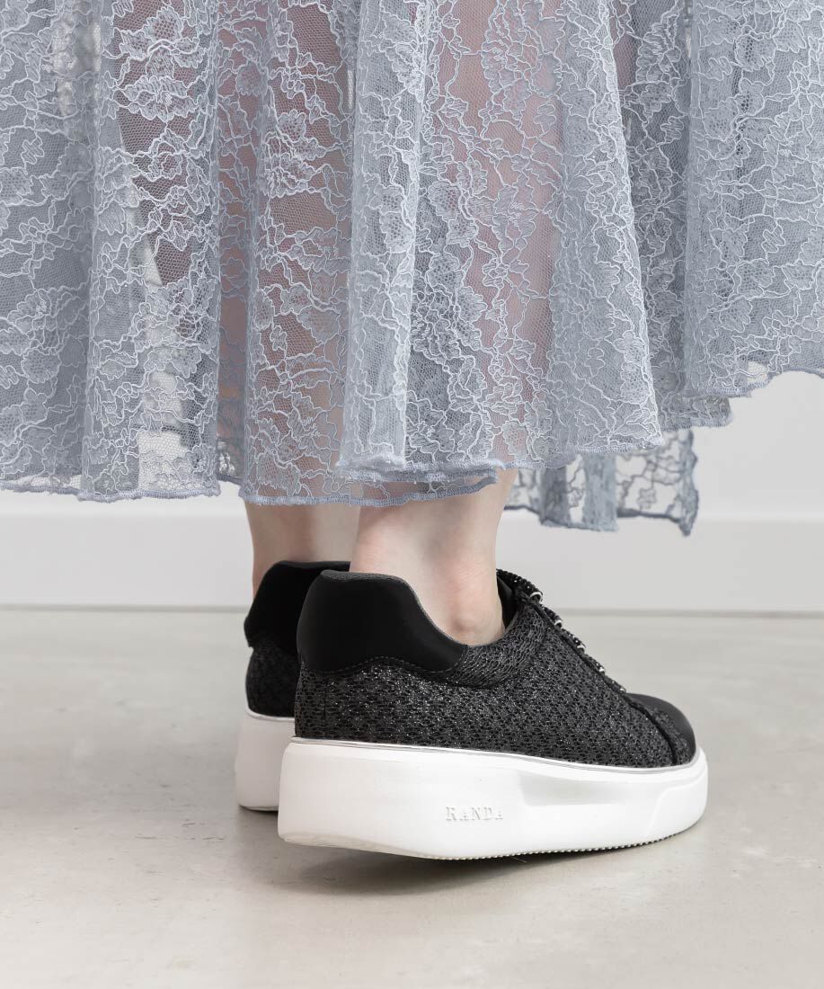  「ビジューパーツグリッタースニーカー」|スニーカー|