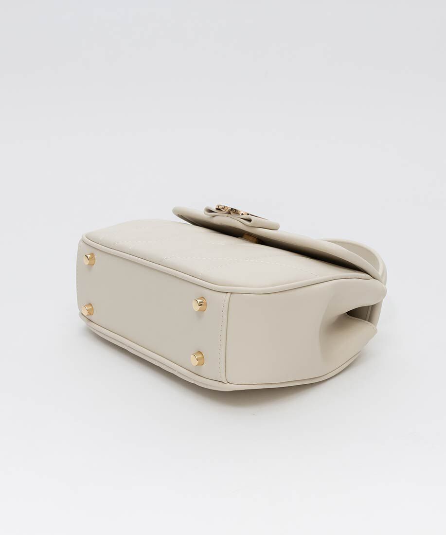  「2WAY ビジューパーツキルティングハンドバッグ」|ハンドバッグ|