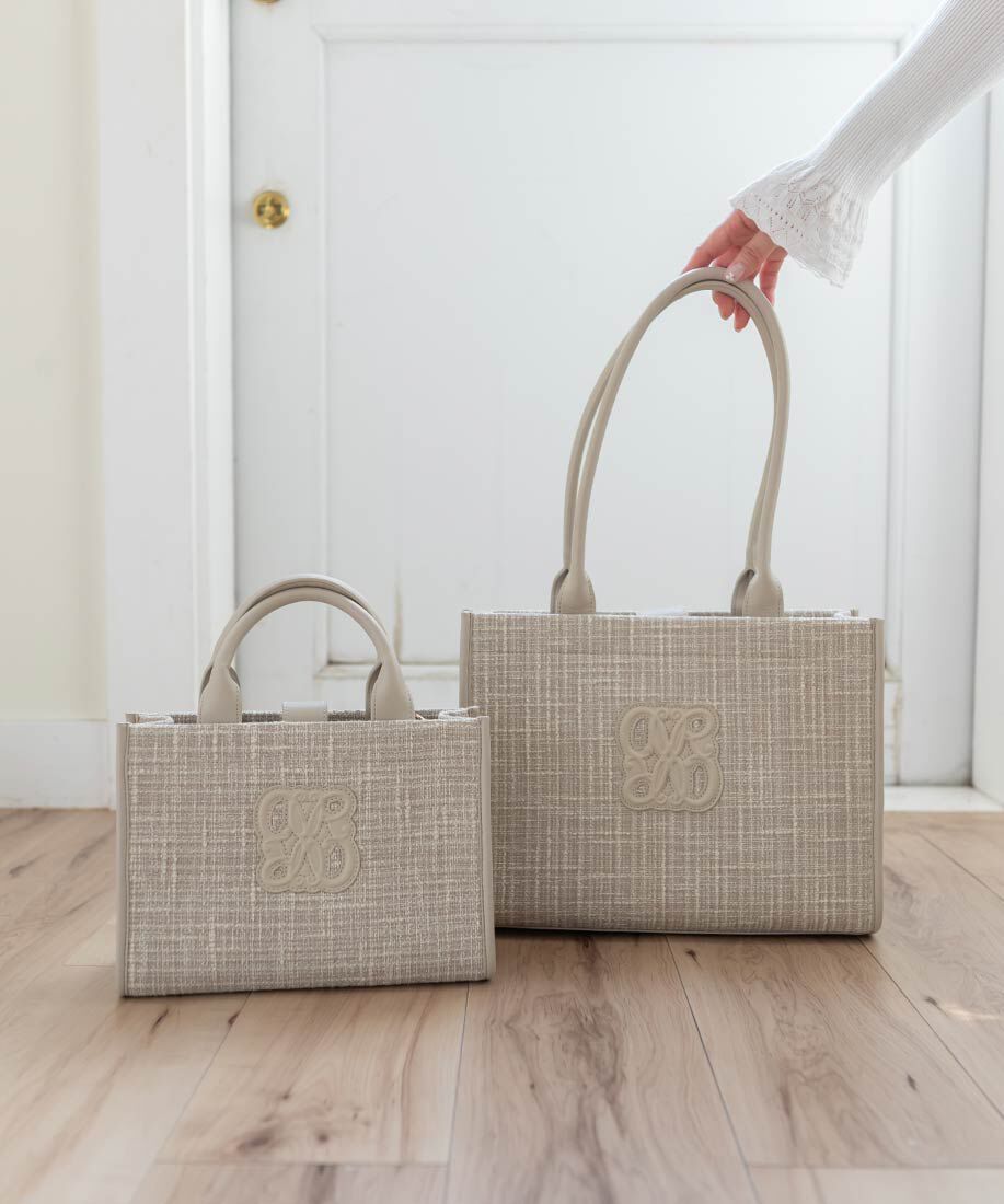  「【A4対応】モノグラムデザイントートバッグ」|トートバッグ|