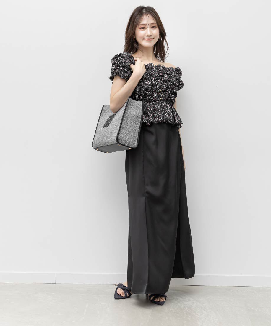  「【A4対応】モノグラムデザイントートバッグ」|トートバッグ|