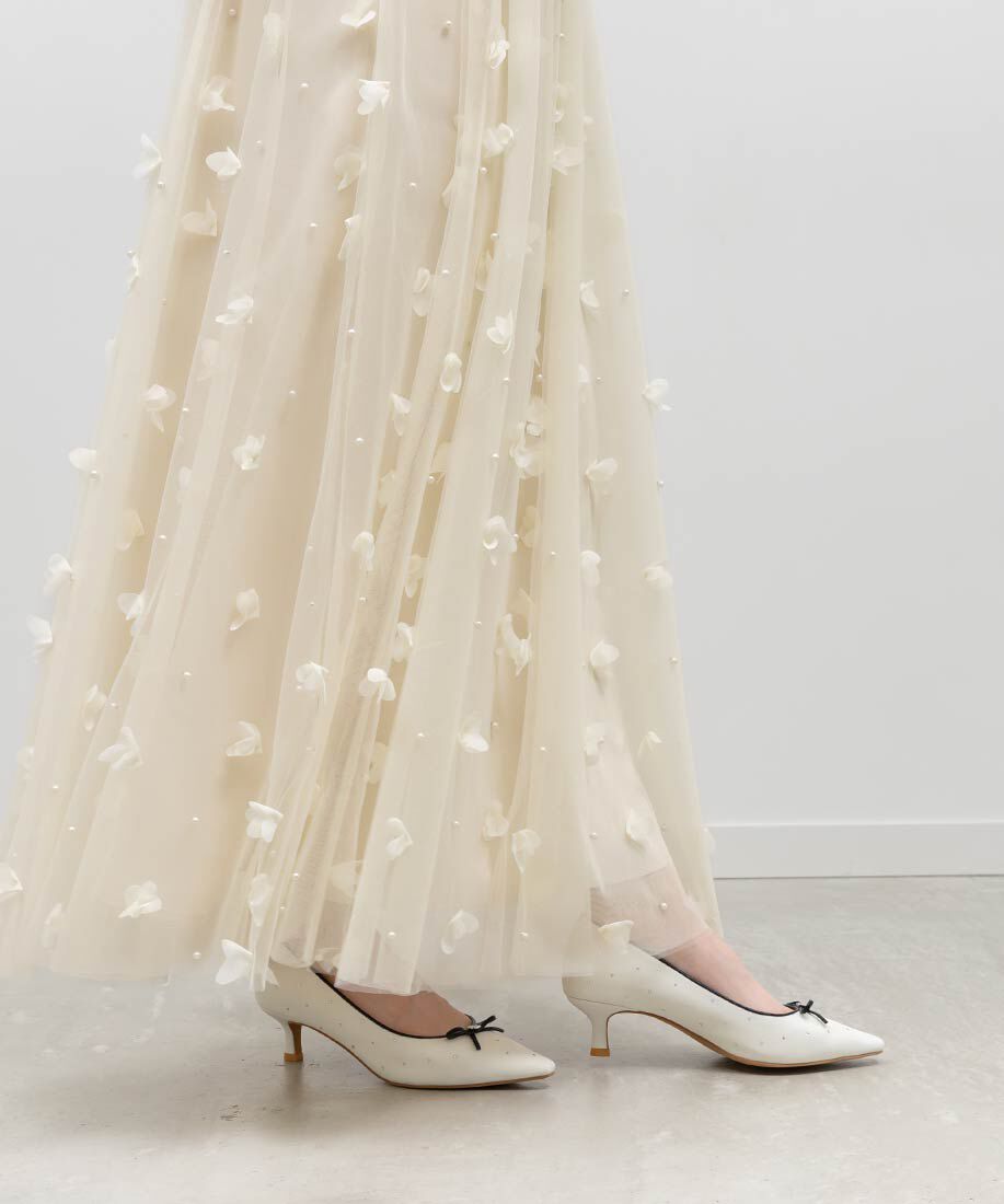  「モノグラムパーツリボンパンプス」|パンプス|