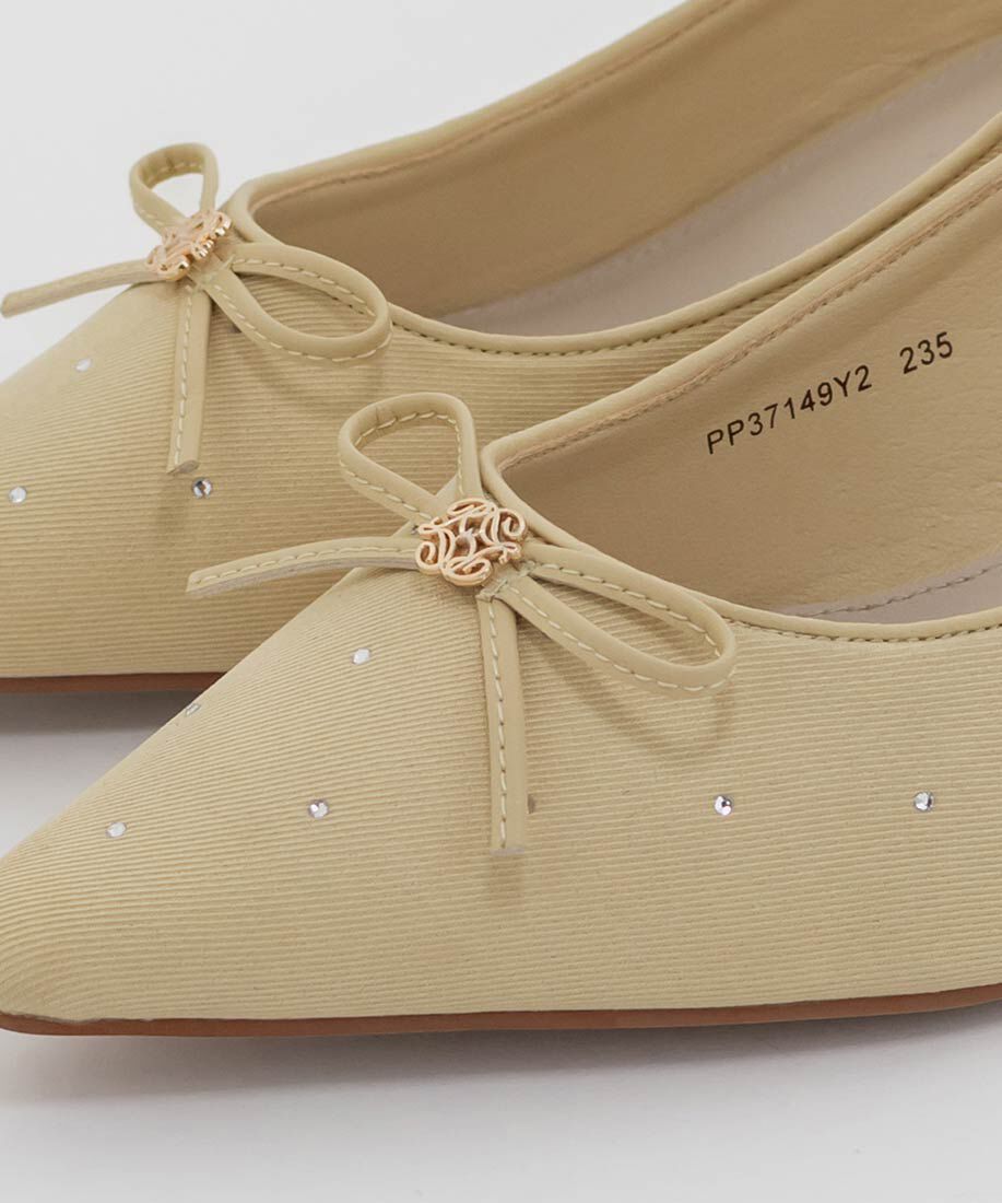  「モノグラムパーツリボンパンプス」|パンプス|