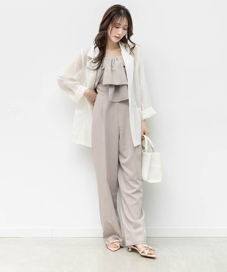  「リボンデザインポインテッドトゥサンダル」|サンダル|