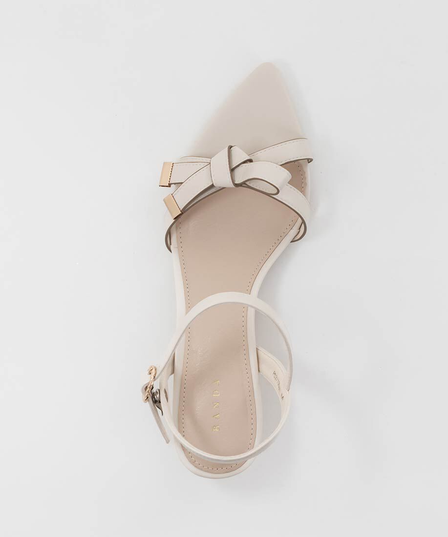  「リボンデザインポインテッドトゥサンダル」|サンダル|