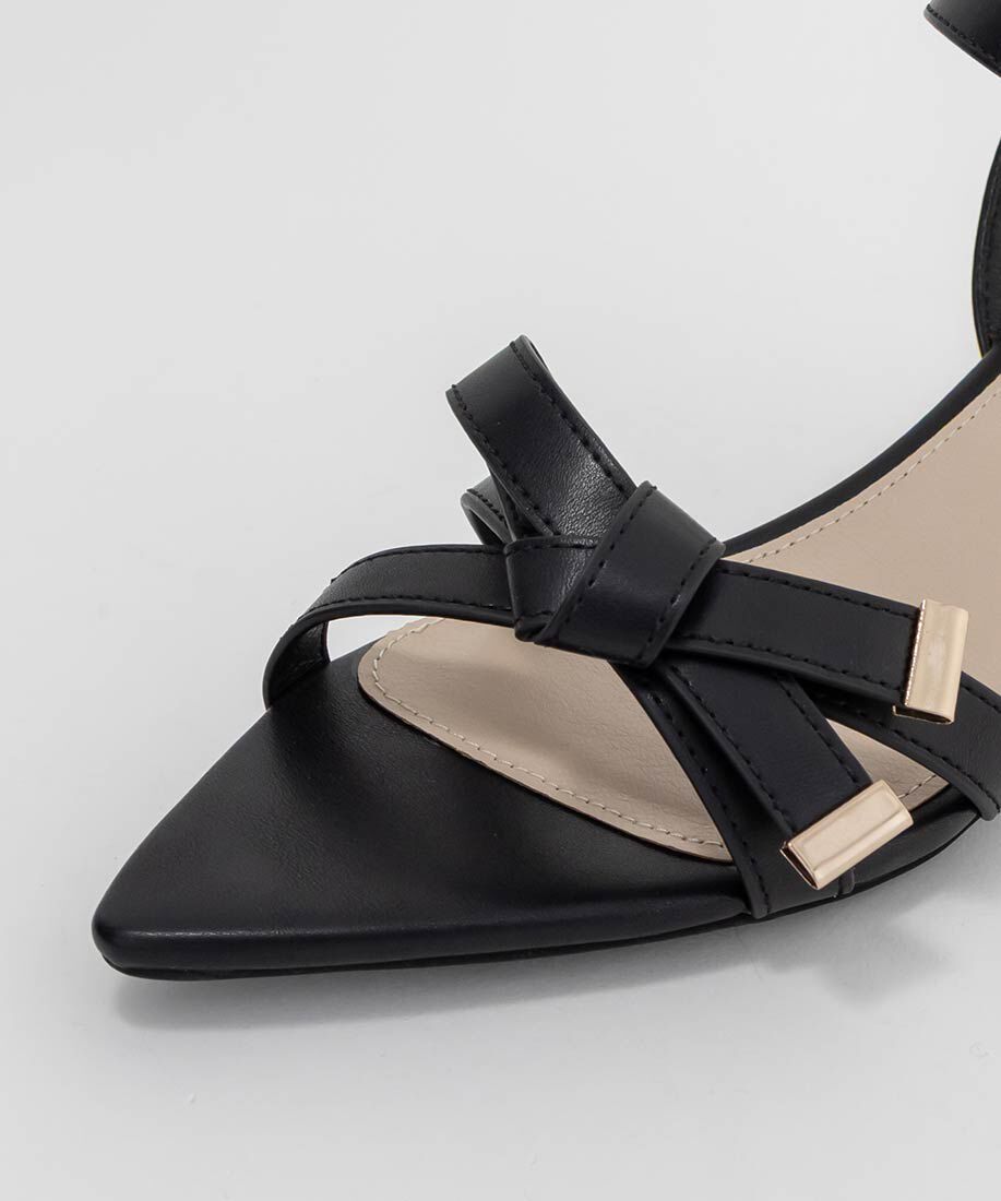  「リボンデザインポインテッドトゥサンダル」|サンダル|