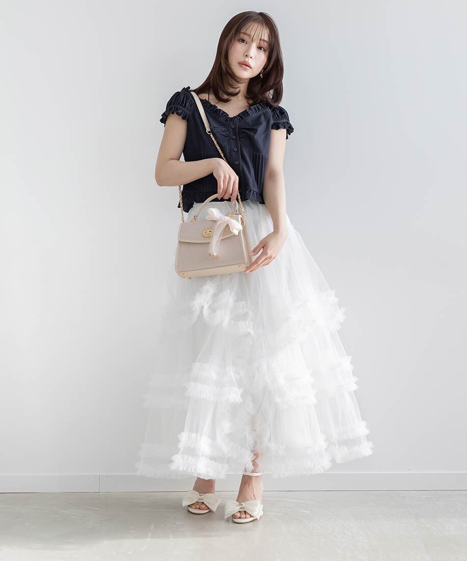  「2WAY リボンチャームハンドバッグ」|ハンドバッグ|